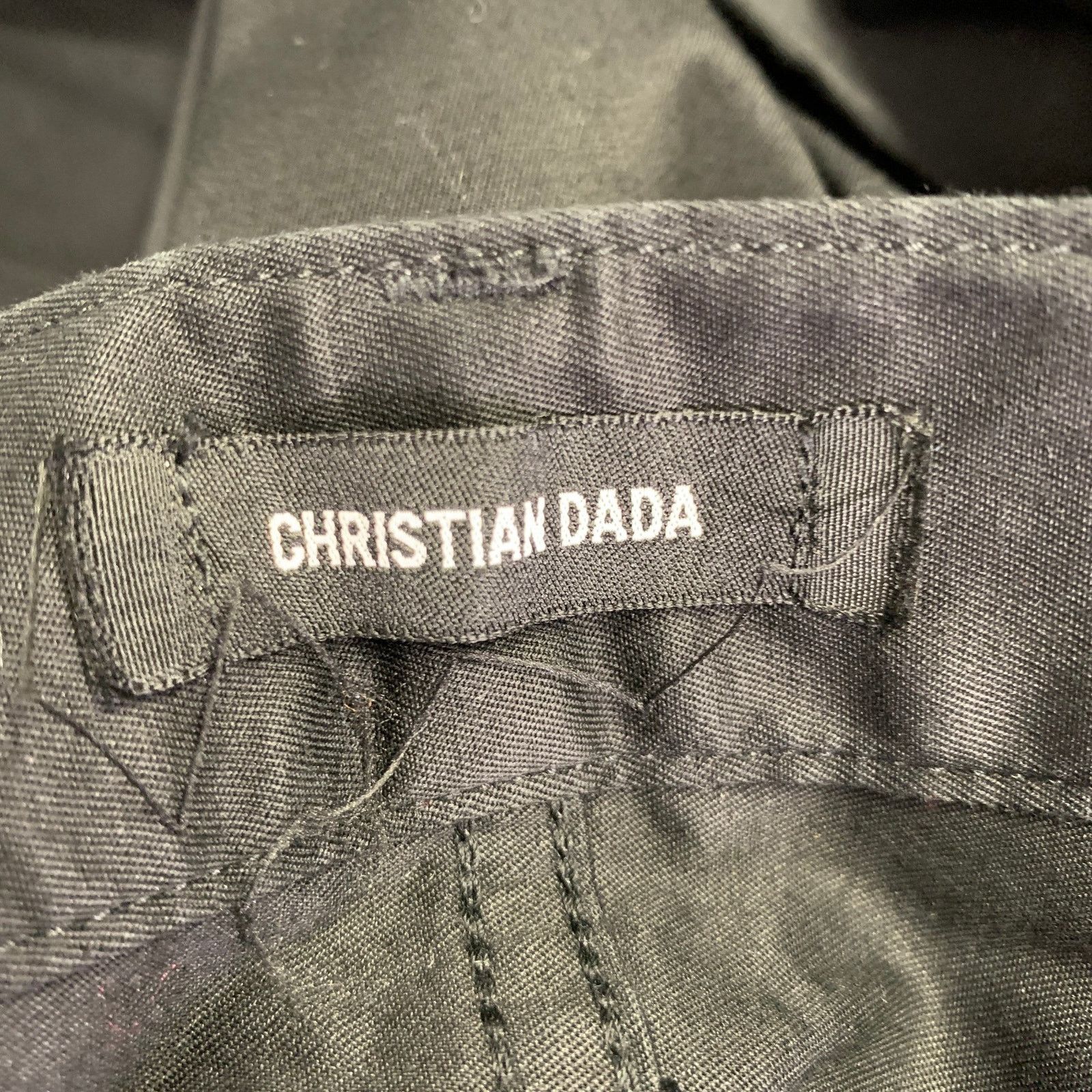 Christian Dada CHRISTIAN DADA Size 36 Black Distressed Cotton Zip Jeans Size US 36 / EU 52 - 5 Thumbnail