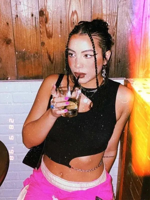 Japanese Brand × Vintage High Street Grunge Chain Cut Out Crop Top Women Size ONE SIZE - 4 Thumbnail