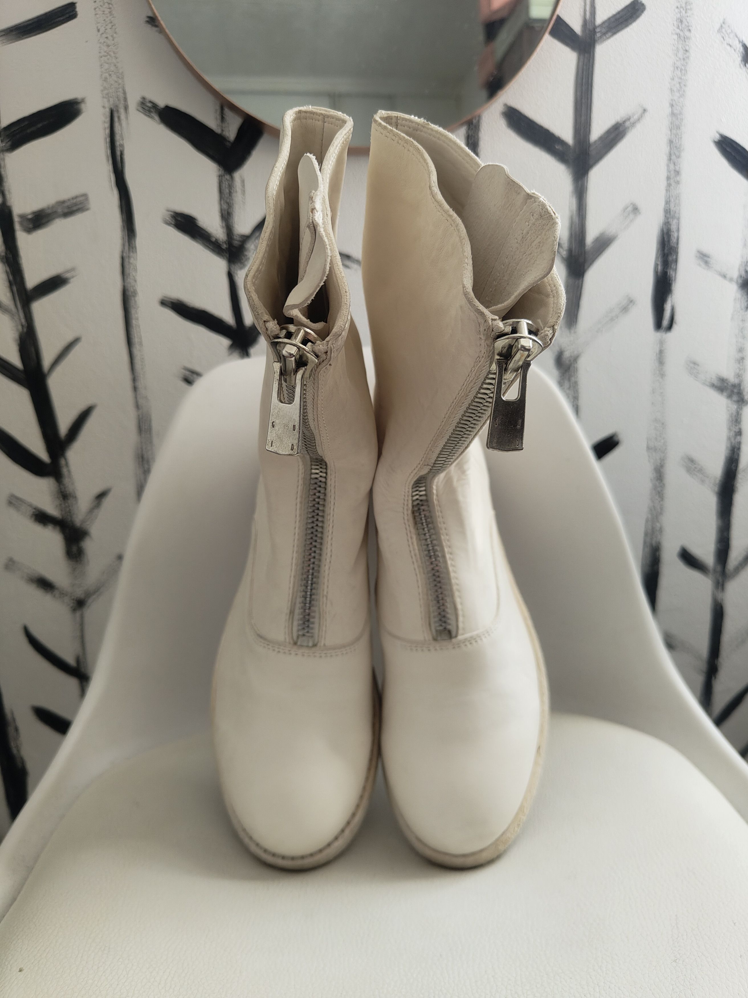 Guidi Guidi 310 ecru front ZIP boots Size US 7 / IT 37 - 8 Thumbnail