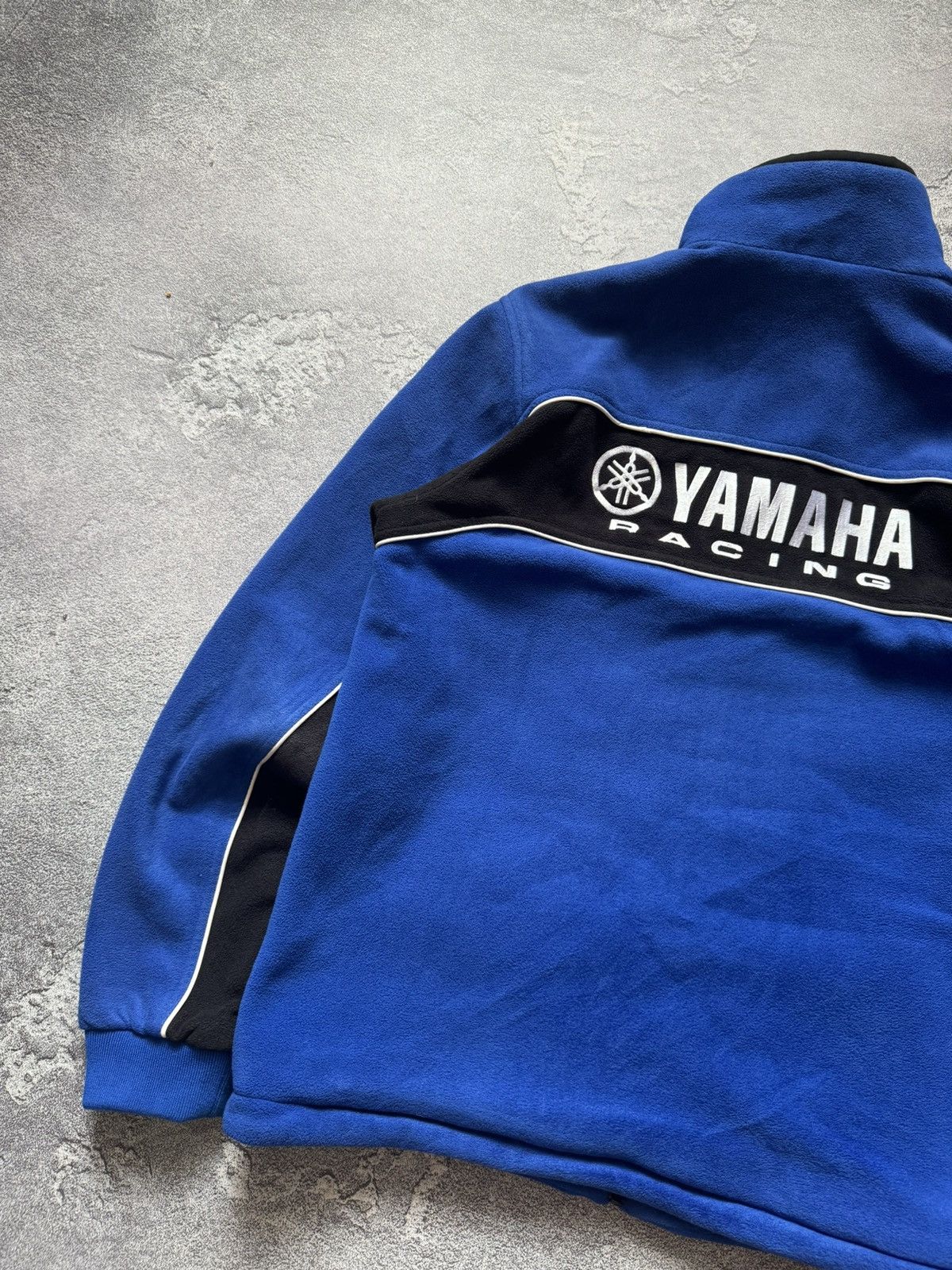 Vintage × Yamaha Yamaha L blue fleece jacket bomber zip big logo Size US L / EU 52-54 / 3 - 6 Thumbnail