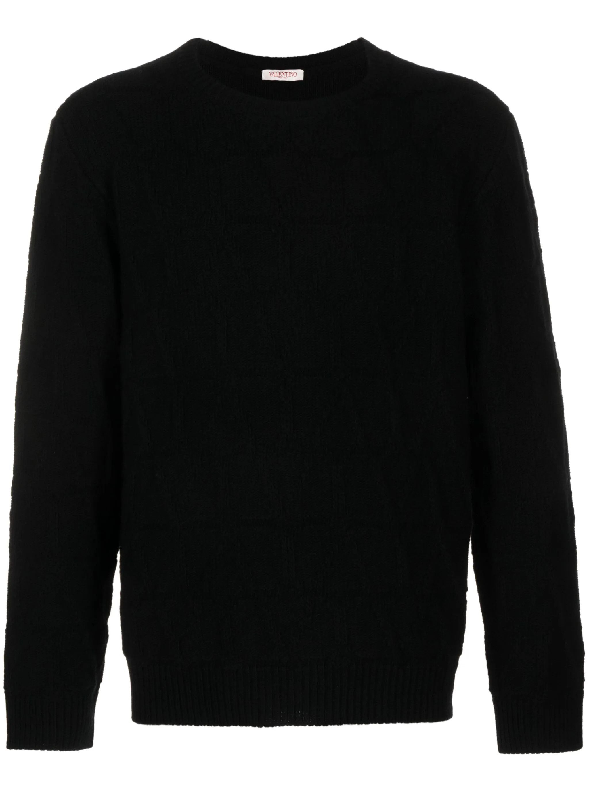 Valentino o1y0525 Crewneck Sweater in Black Size US M / EU 48-50 / 2 - 1 Thumbnail