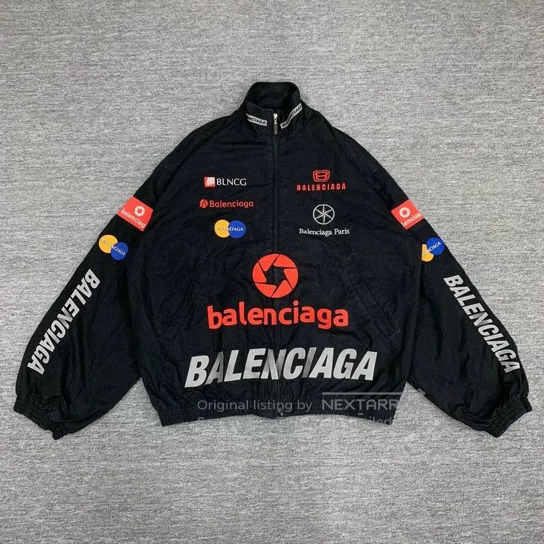 Balenciaga Balenciaga Black Logo Racing Jacket. Size US XS / EU 42 / 0 - 1 Thumbnail