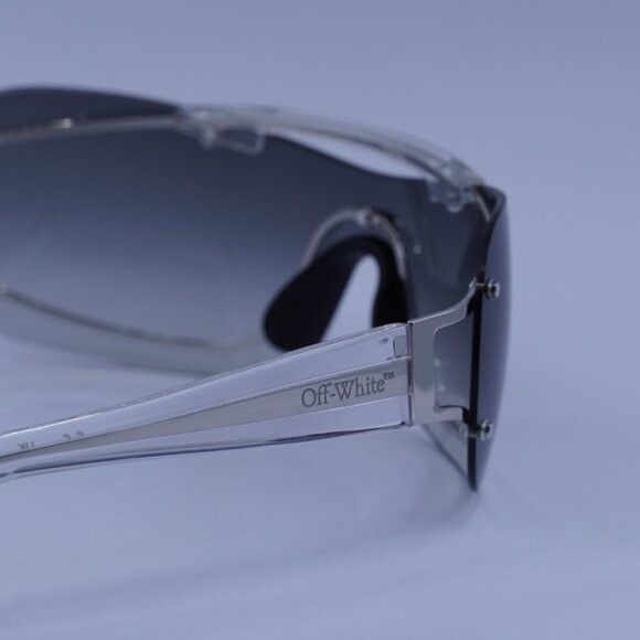 Off-White Off-White OERI103 BIG WHARF 7207 Sunglasses Silver Frame Size ONE SIZE - 9 Thumbnail