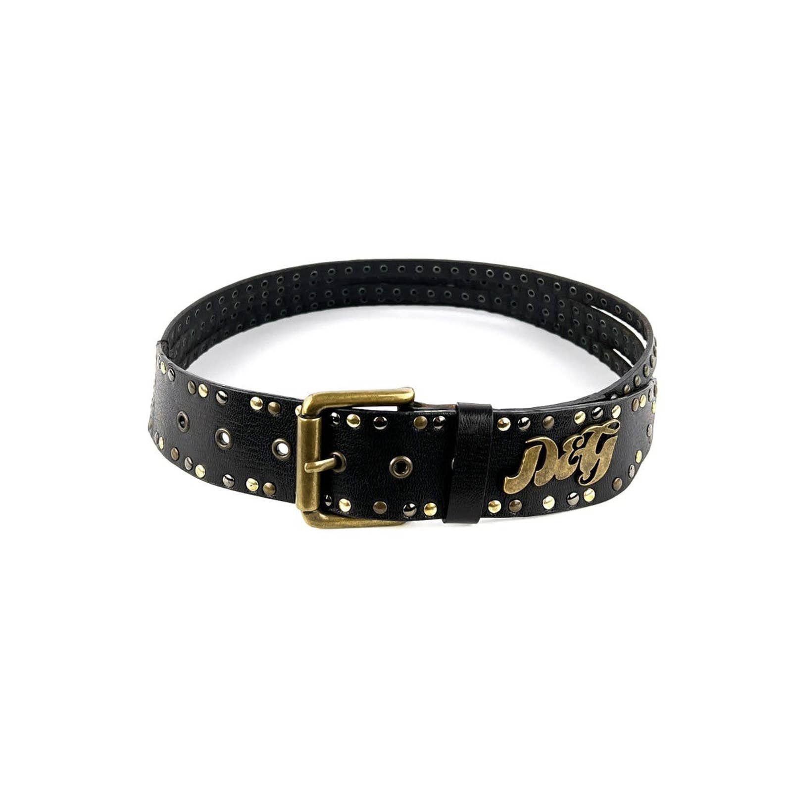 Dolce & Gabbana Brown Leather Classic Metal Logo Buckle Belt