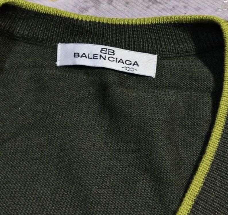Balenciaga Vintage Balenciaga Cable Vest Knitwear Size US L / EU 52-54 / 3 - 4 Thumbnail