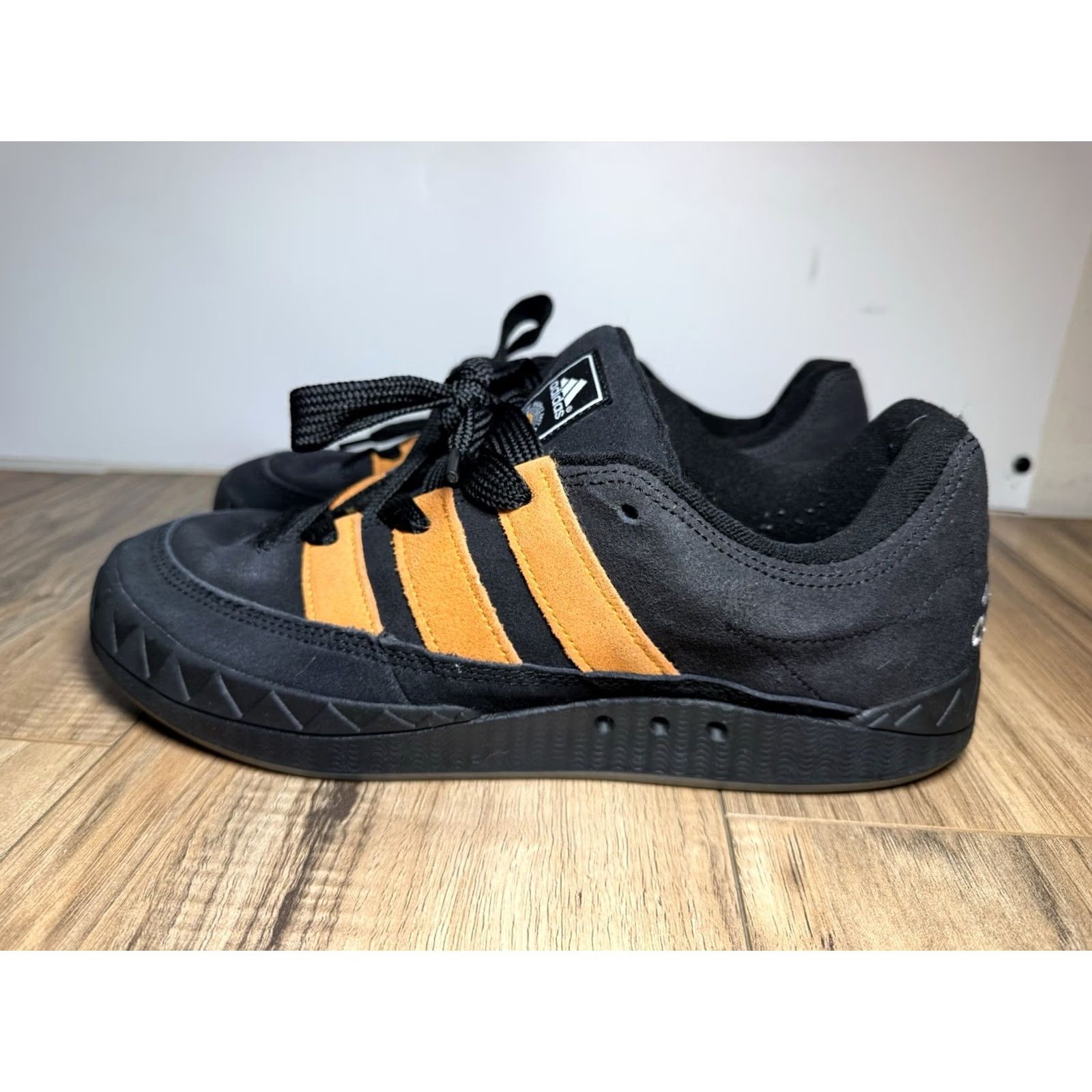 Adidas Adidas Jamal Smith x Adimatic Black Orange Rush Sneaker US 10.5 Men’s Size US 10 / EU 43 - 4 Thumbnail