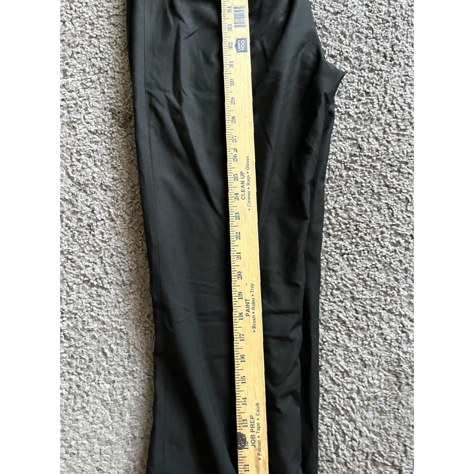 Ann Taylor Ann Taylor Loft Women's Dress Pants 4 Black Flat Front Julie Straight Leg Size 27" / US 4 / IT 40 - 6 Thumbnail