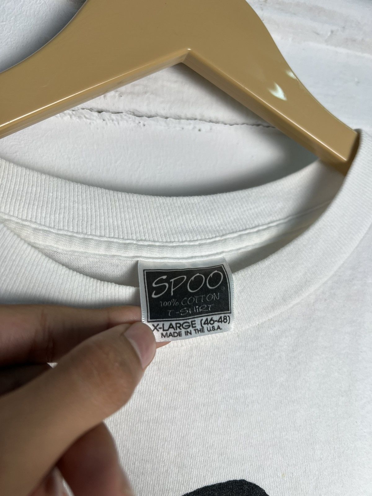 Vintage Vintage 90s Spoo Art Graphic Tee Size US XL / EU 56 / 4 - 5 Thumbnail