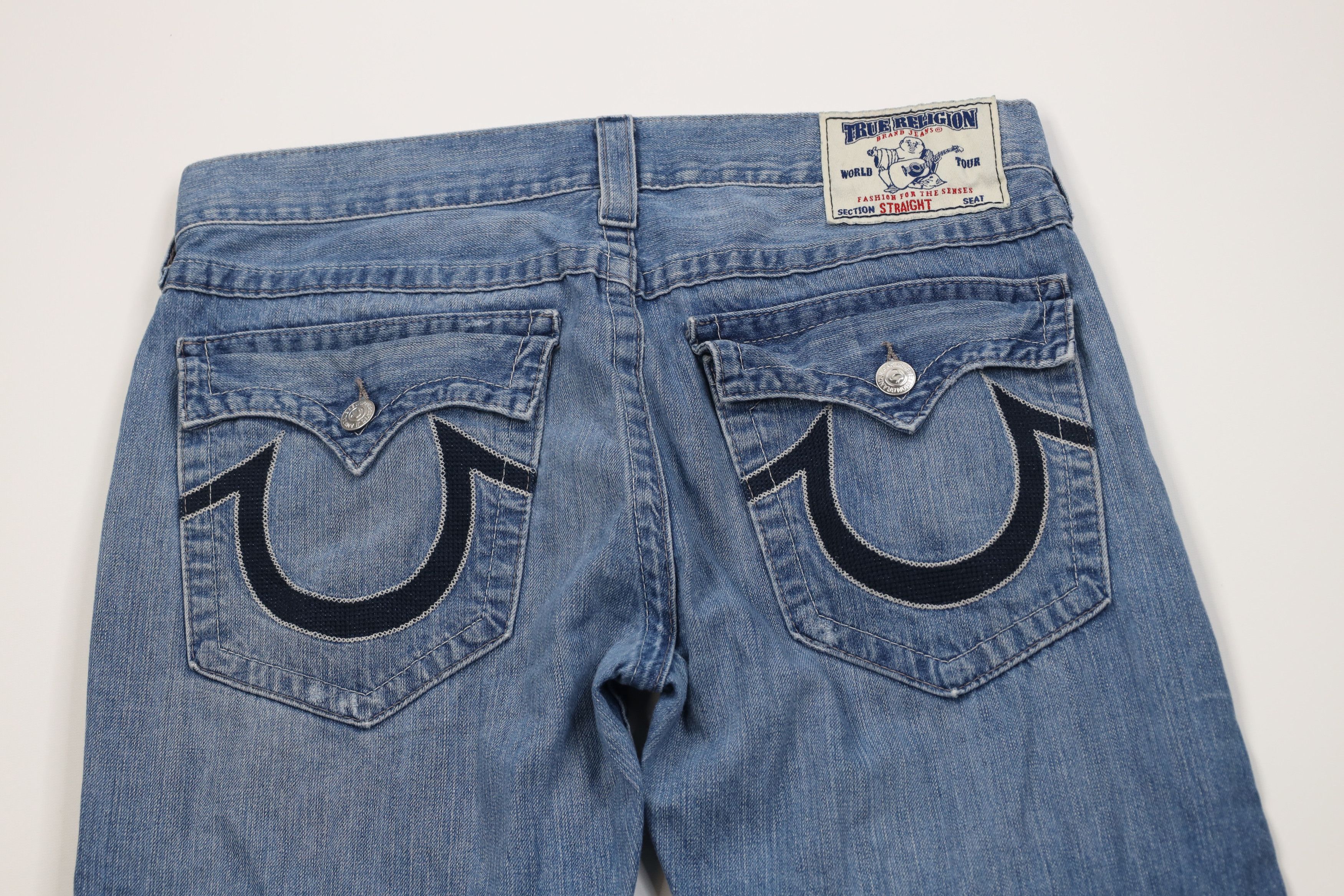 True Religion Vintage True Religion Stitch Straight Wide Leg Jeans USA Size US 36 / EU 52 - 11 Thumbnail