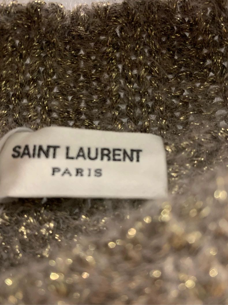 Saint Laurent Paris Saint Laurent Paris Mohair Gold Sweater 2505-Nextarrow Size M / US 6-8 / IT 42-44 - 4 Thumbnail