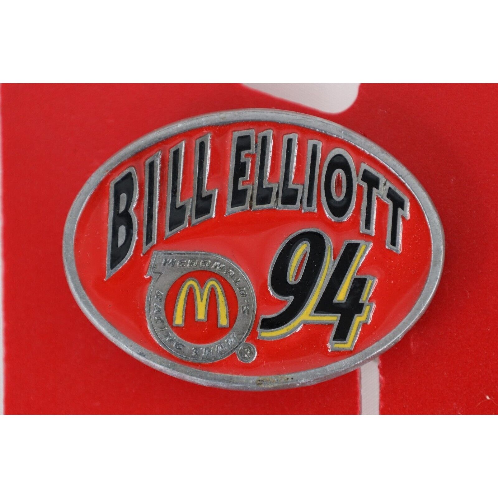 Vintage Deadstock Vintage NASCAR McDonalds Bill Elliott Belt Buckle Size ONE SIZE - 2 Thumbnail