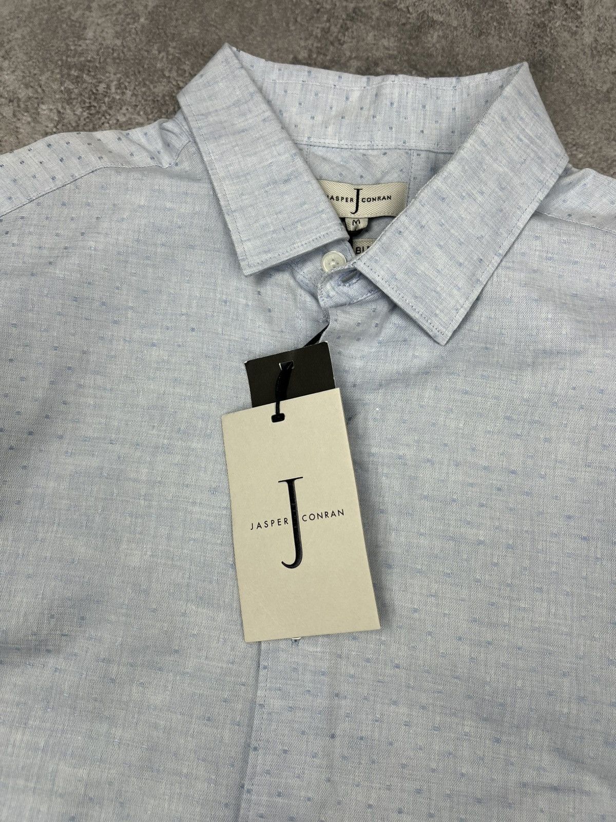 Jasper Conran Jasper Conran NWT Linen Blue Shirt Button Up Size US M / EU 48-50 / 2 - 4 Thumbnail