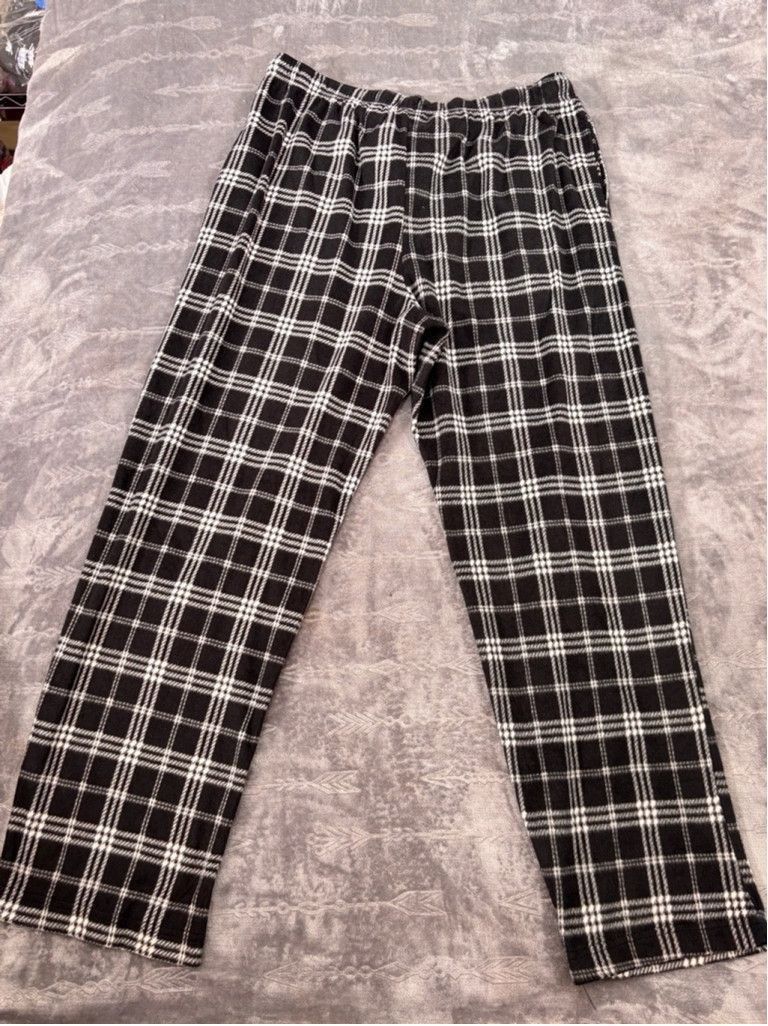 Stafford Men's Stafford Sleep Pants, L, Black & White Size 34" / US 12 / IT 48 - 9 Thumbnail