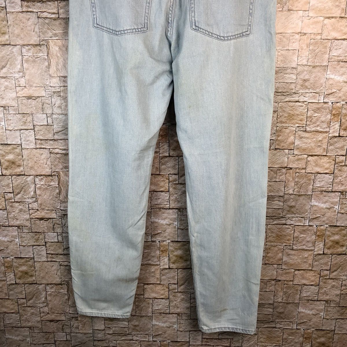 Japanese Brand Forever 21 Blue ripped Distressed Denim Pants #A1004 Size 33" - 18 Thumbnail