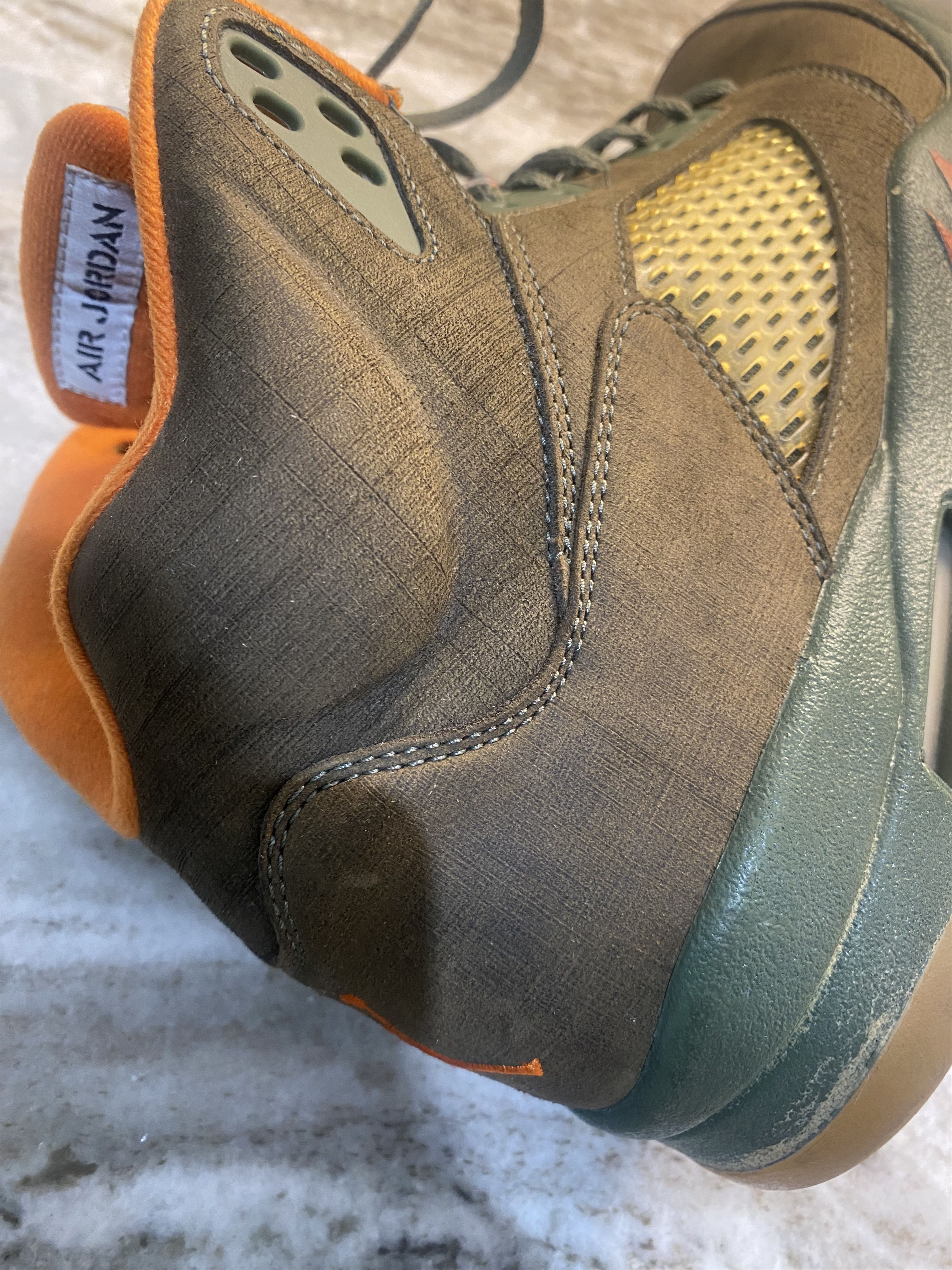Nike 2006 Air Jordan 5 Retro LS 'Olive' Size US 11.5 / EU 44-45 - 13 Thumbnail