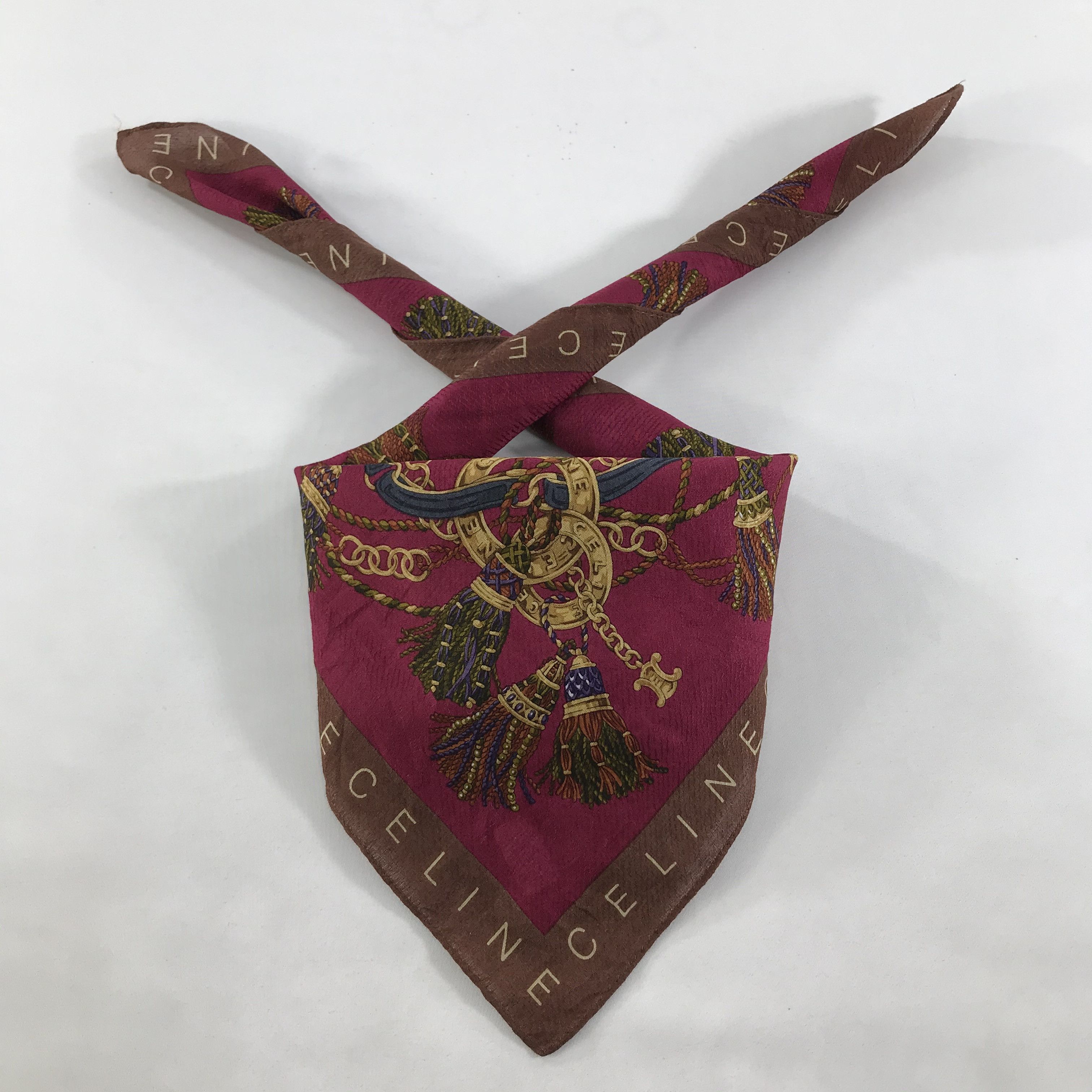 Celine × Vintage Celine Bandana / Handkerchief / Neckerchief - S1459 Size ONE SIZE - 3 Thumbnail