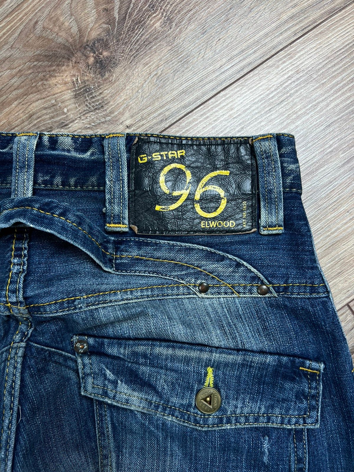 Vintage 💫 90’S G-STAR RAW VINTAGE DOUBLE KNEE OPIUM WASHED JEANS Size US 30 / EU 46 - 5 Thumbnail