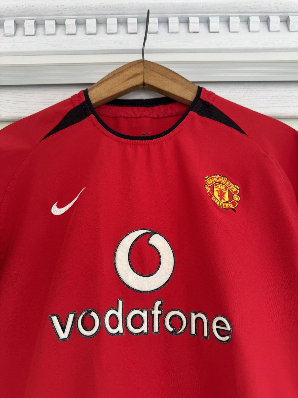 Nike Manchester United 2002-2004 Home Soccer Jersey Football Kit Size US XS / EU 42 / 0 - 5 Thumbnail