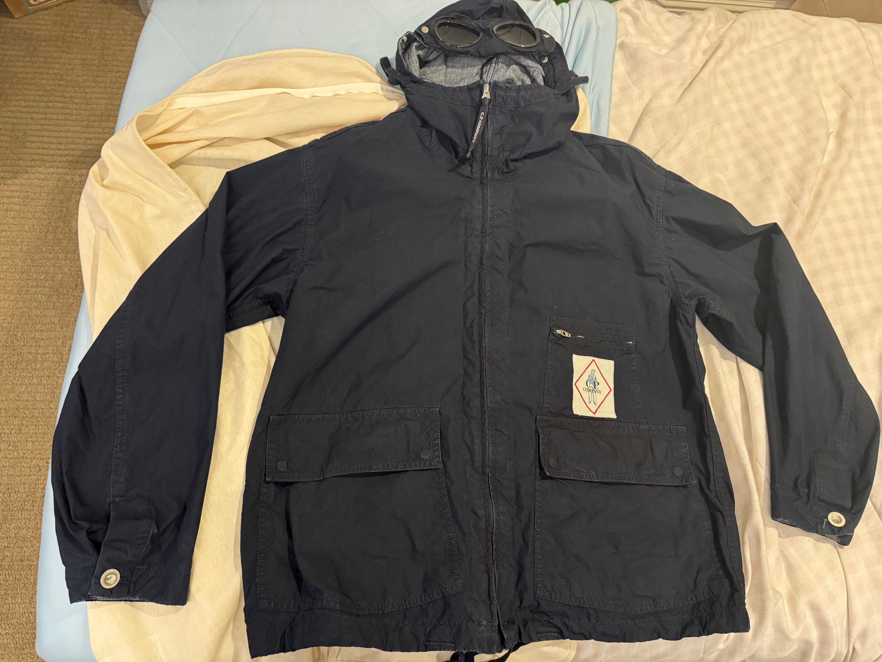 C.P Company 50 Fili Indigo Goggle Jacket (Medium)