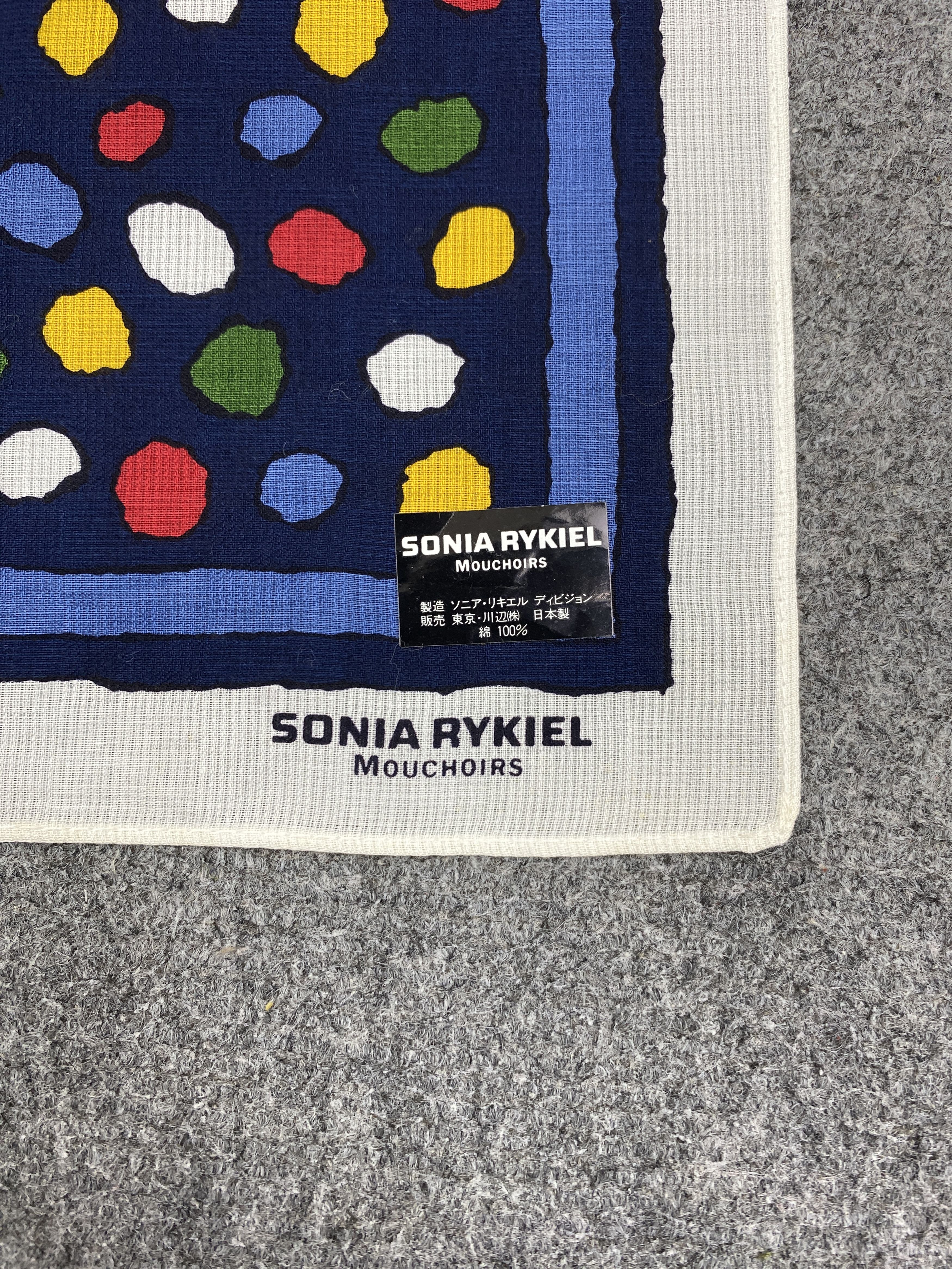 Sonia Rykiel × Vintage Sonia Rykiel Handkerchief Pocketsquares HKC0293 Size ONE SIZE - 5 Thumbnail