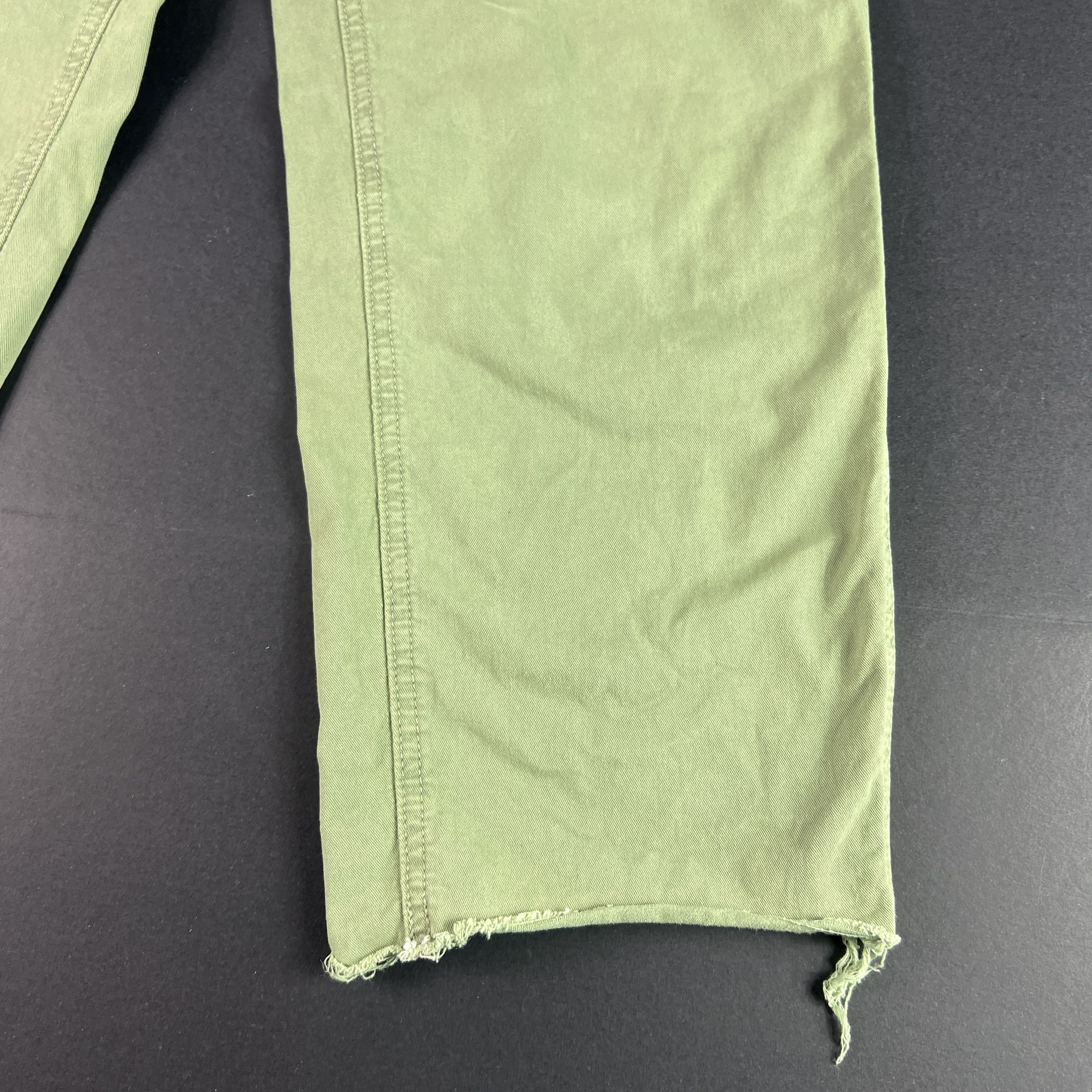 MOTHER Mother Pants Women High Rise Private Patch Pocket Ankle Fray Size 24" / US 00 / IT 34 - 5 Thumbnail