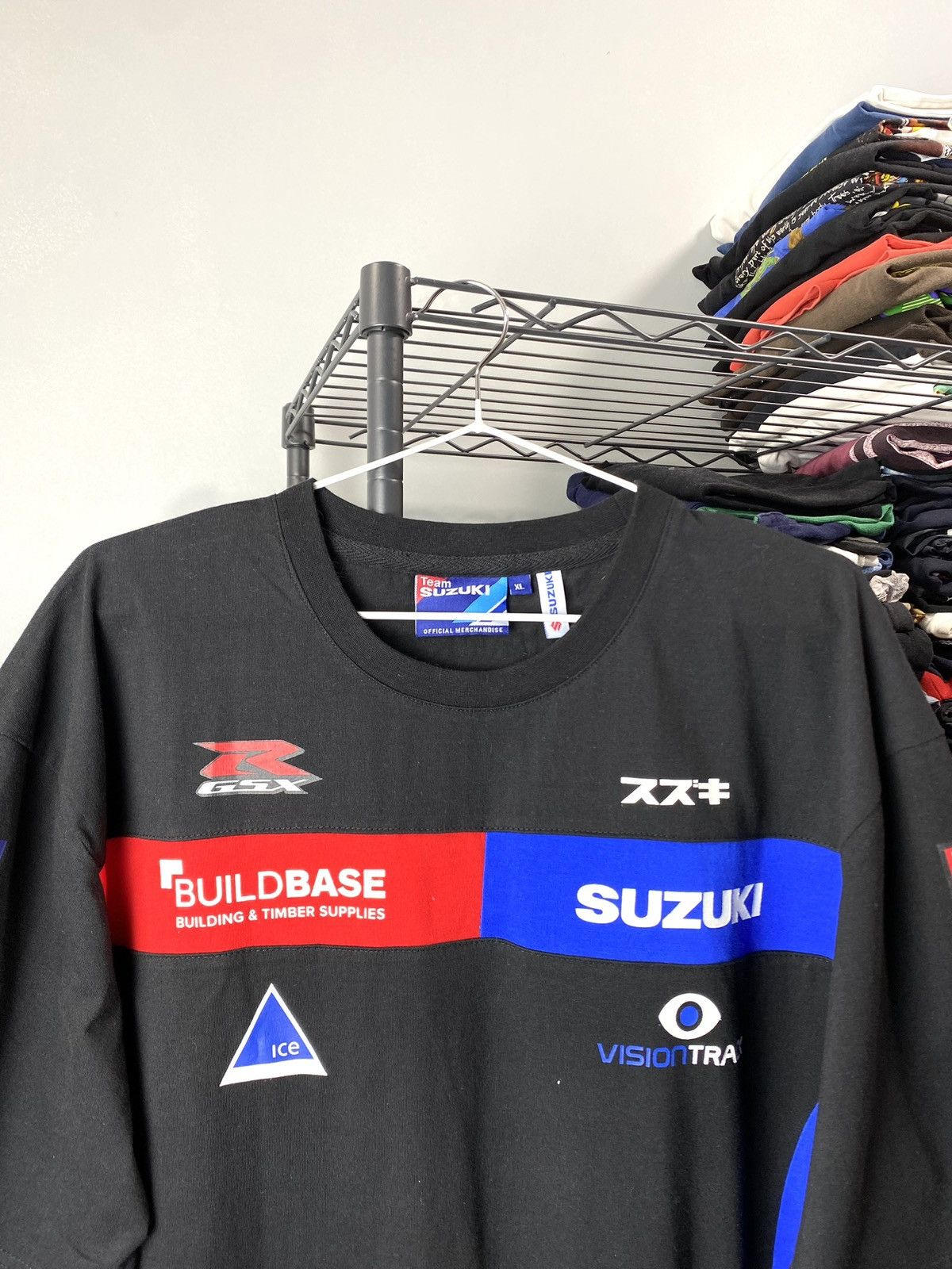 Honda Rare! 2000’s Vintage Suzuki Racing T Shirt Honda Yamaha BMW Size US XL / EU 56 / 4 - 3 Thumbnail