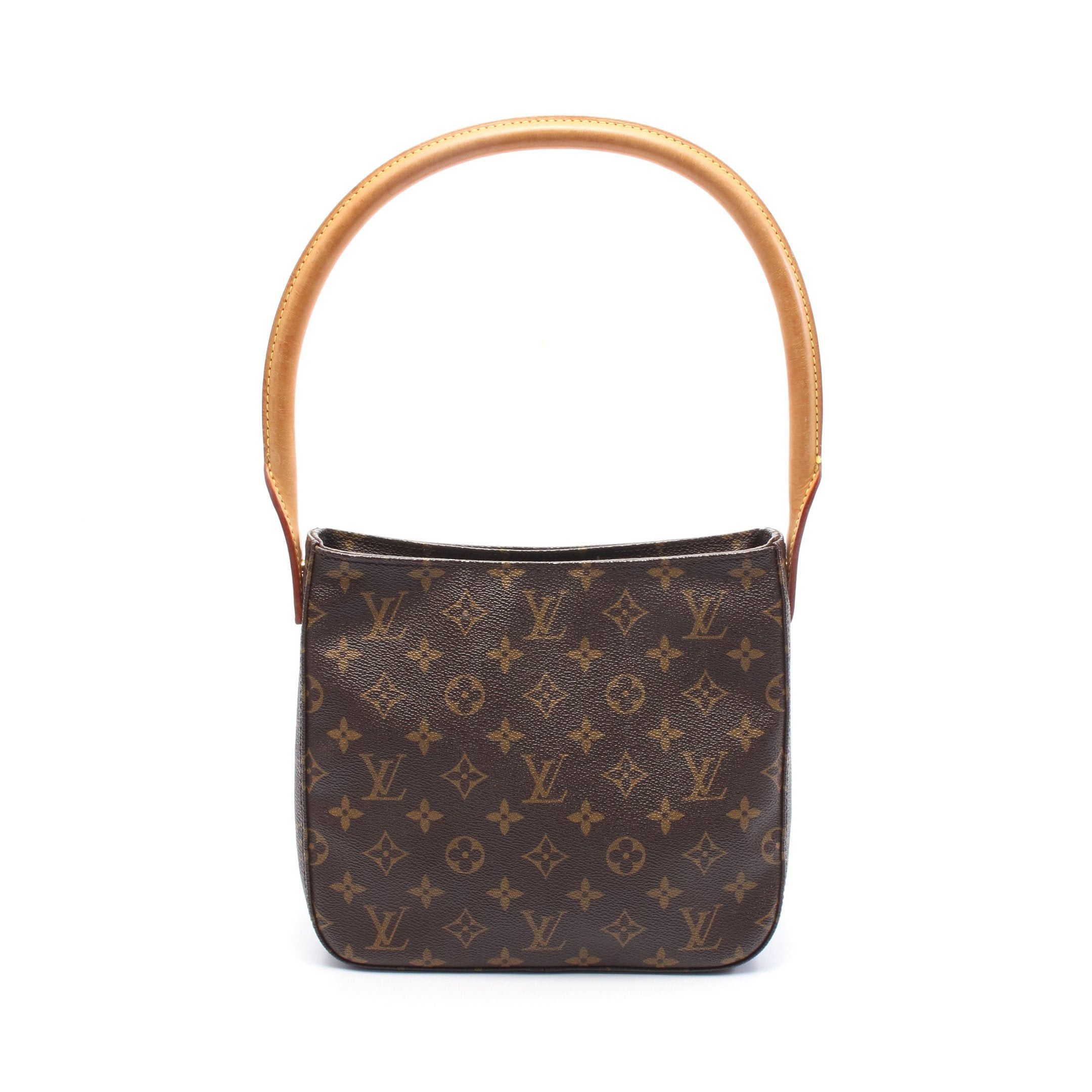 Louis Vuitton Looping Mm Monogram Shoulder Bag Leather Brown, Women's