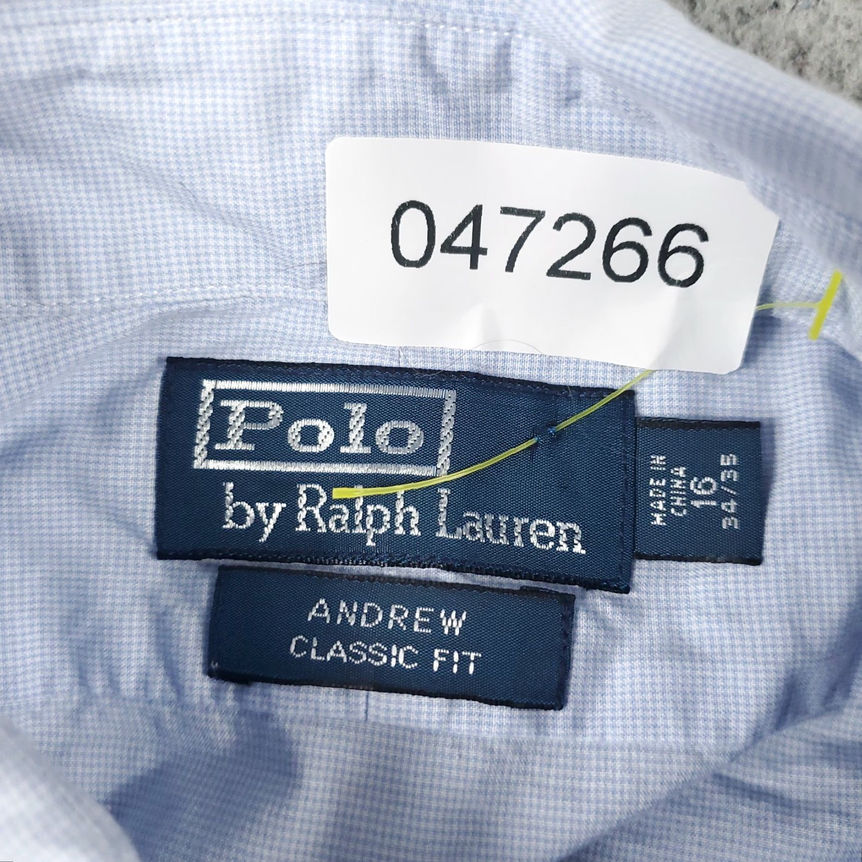Ralph Lauren Ralph Lauren Dress Shirt Mens 16 Blue Cotton Button-Down Long Sleeve Regular Mens Size 42R - 7 Thumbnail