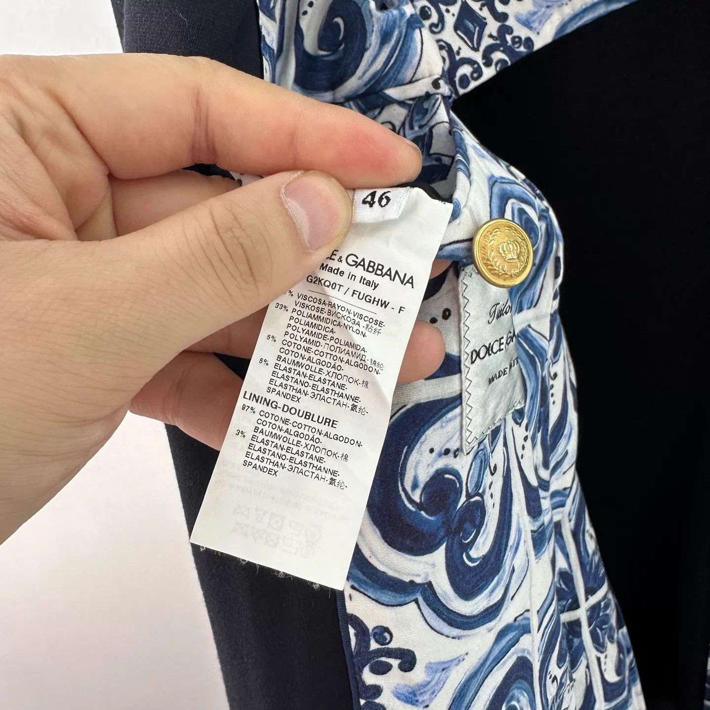 Dolce & Gabbana Dolce & Gabbana V-neck blazer Haute Couture 46 Size 46R - 5 Thumbnail