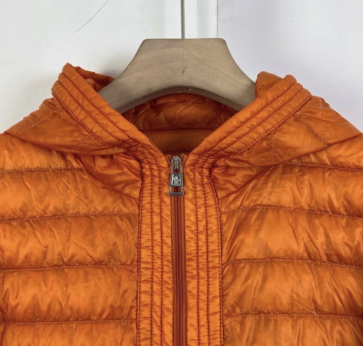 Moncler Moncler / Orange Lightweight Down Jacket K12 Size S / US 4 / IT 40 - 4 Thumbnail