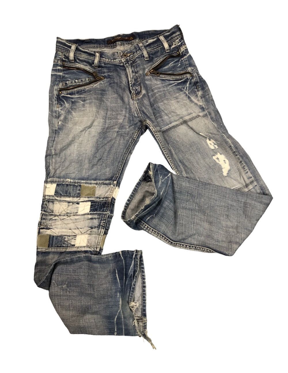 If Six Was Nine × Japanese Brand × Le Grande Bleu (L.G.B.) VINTAGE JAPANESE BRAND HERITAGE STONE DENIM JEANS Size US 32 / EU 48 - 5 Thumbnail