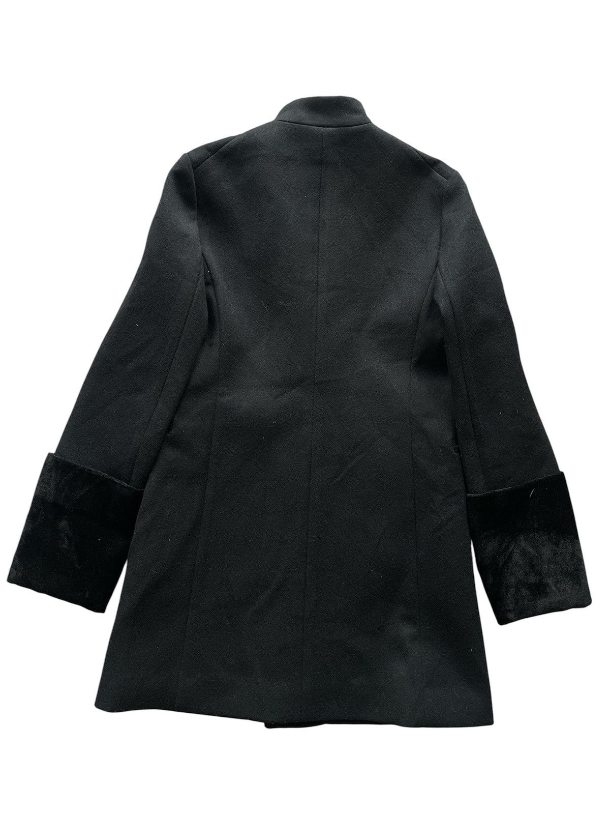 Japanese Brand FUMIKA UCHIDA Wool & Silk Velvet Military Edwardian Coat Size XS / US 0-2 / IT 36-38 - 3 Thumbnail