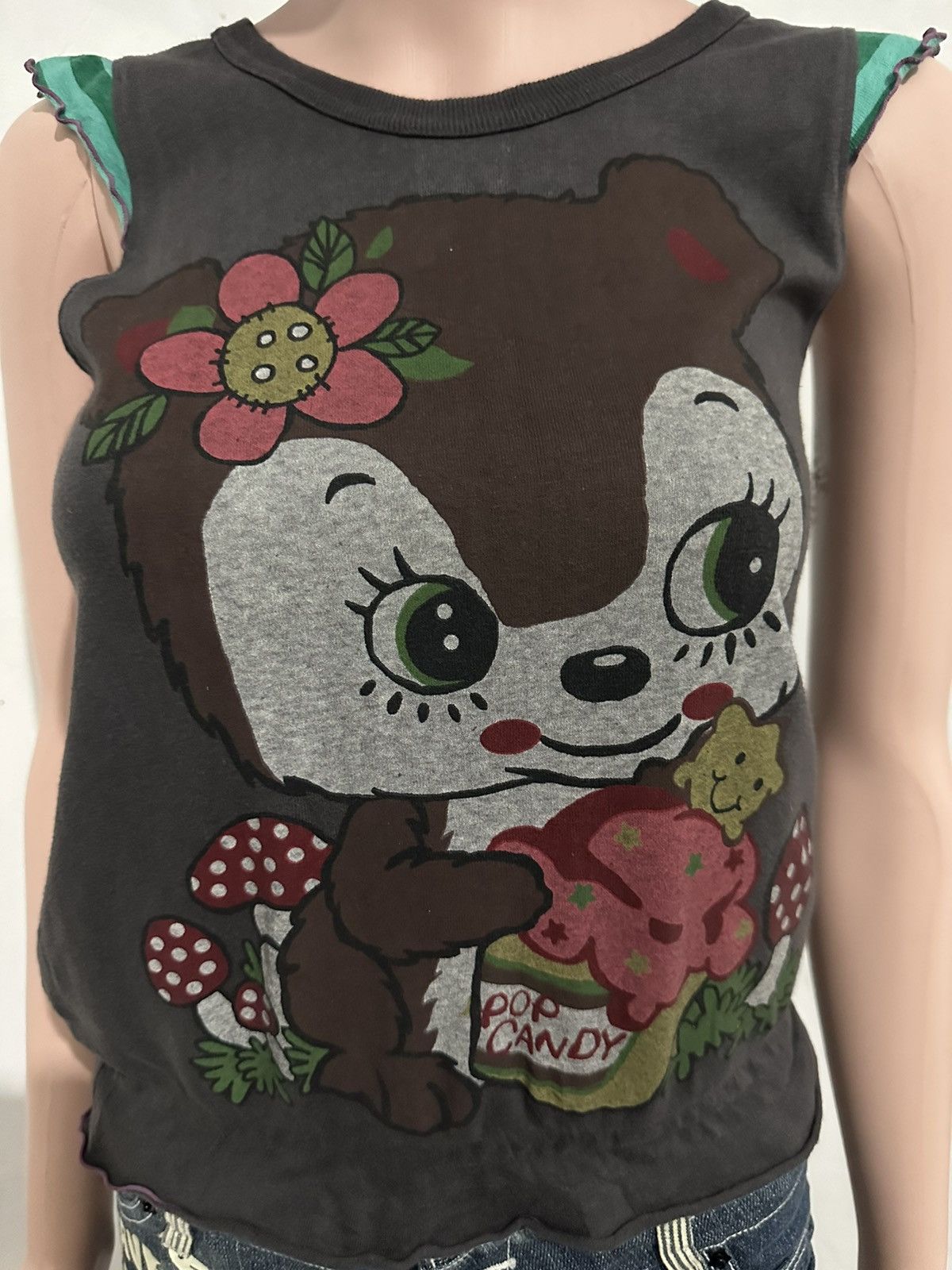 Japanese Brand Grand Ground Cute Japanese Cartoon Sleeveless Size S / US 4 / IT 40 - 2 Thumbnail