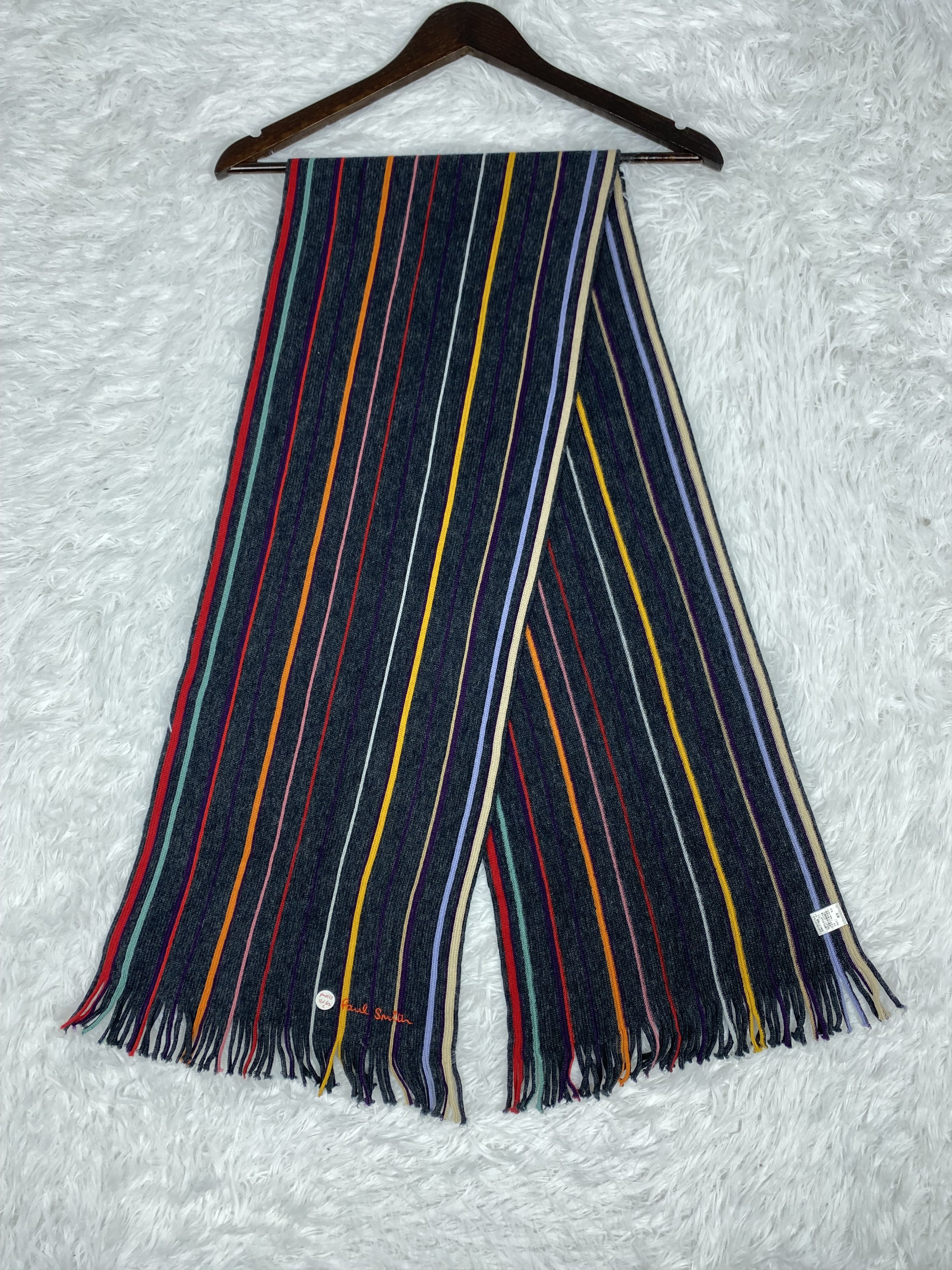 Paul Smith × Vintage Vintage Paul Smith Scarf / Muffler Neckwear PM0163 Size ONE SIZE - 1 Thumbnail