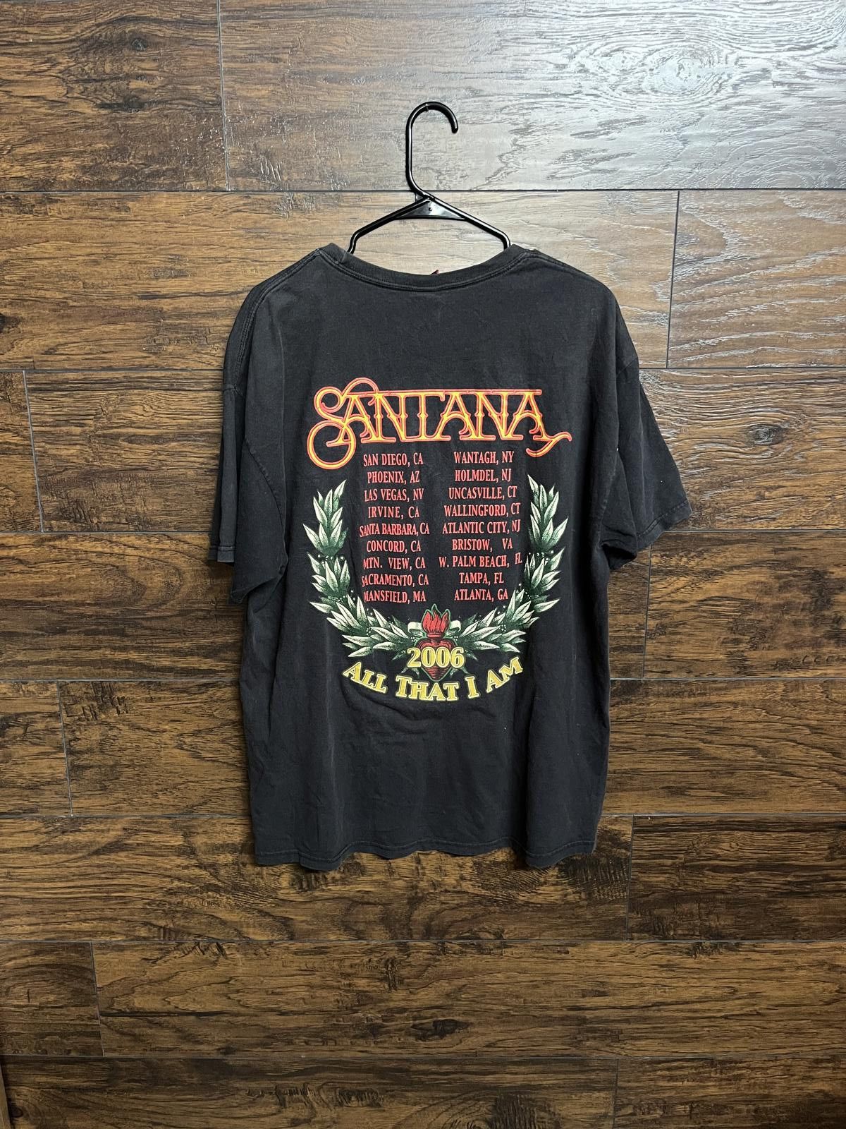Designer Santana Tour Tee All That I Am 2006 Santana T-shirt - XL Size US XL / EU 56 / 4 - 2 Thumbnail