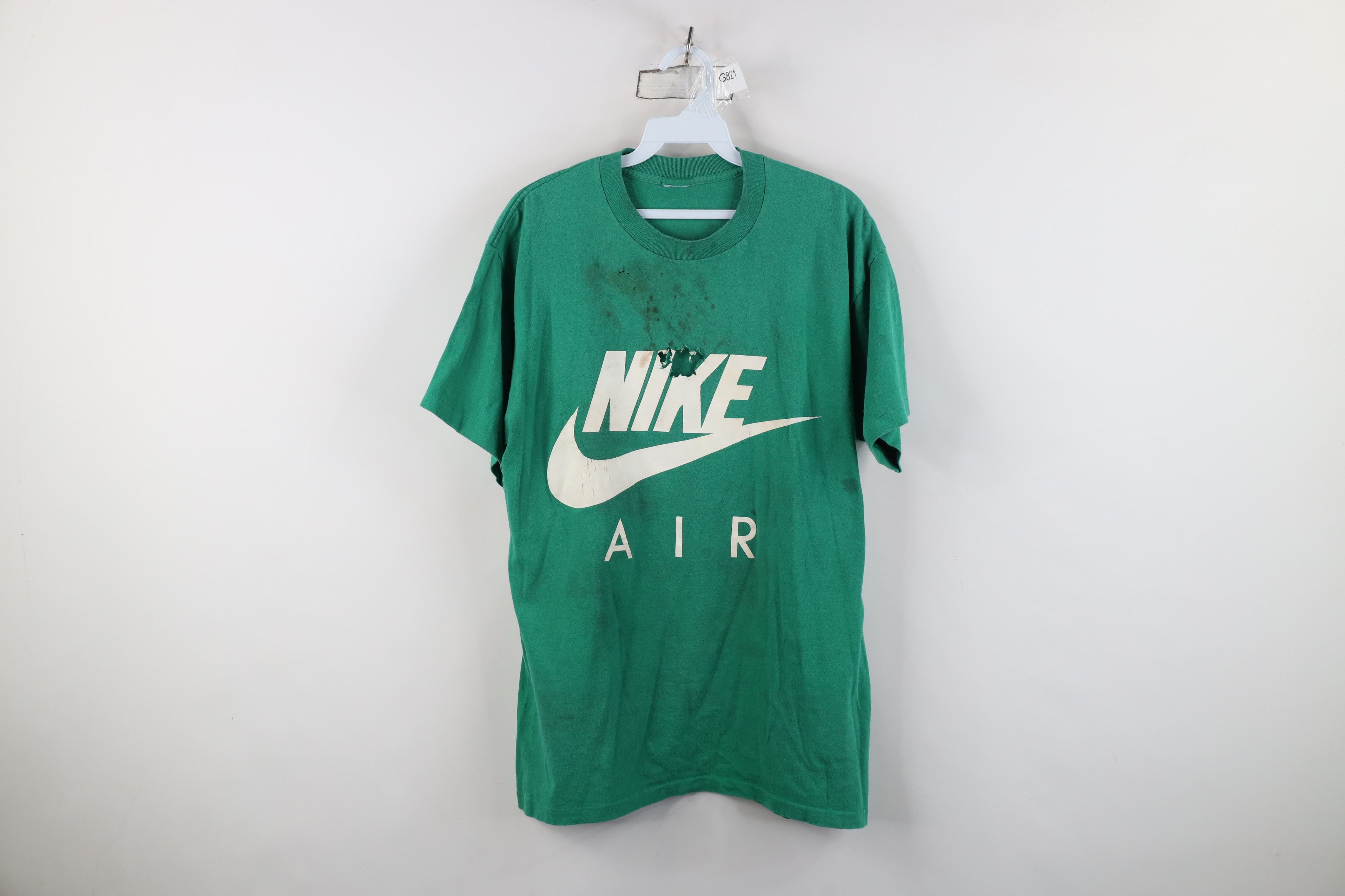 Nike Vintage 90s Nike Air Travis Scott Center Swoosh T-Shirt Size US M / EU 48-50 / 2 - 1 Thumbnail