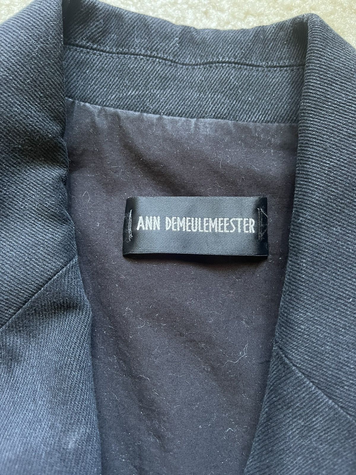 Ann Demeulemeester ANN DEMEULEMEESTER AGNES SLOUCHY JACKET FADED DENIM Size 36R - 5 Thumbnail