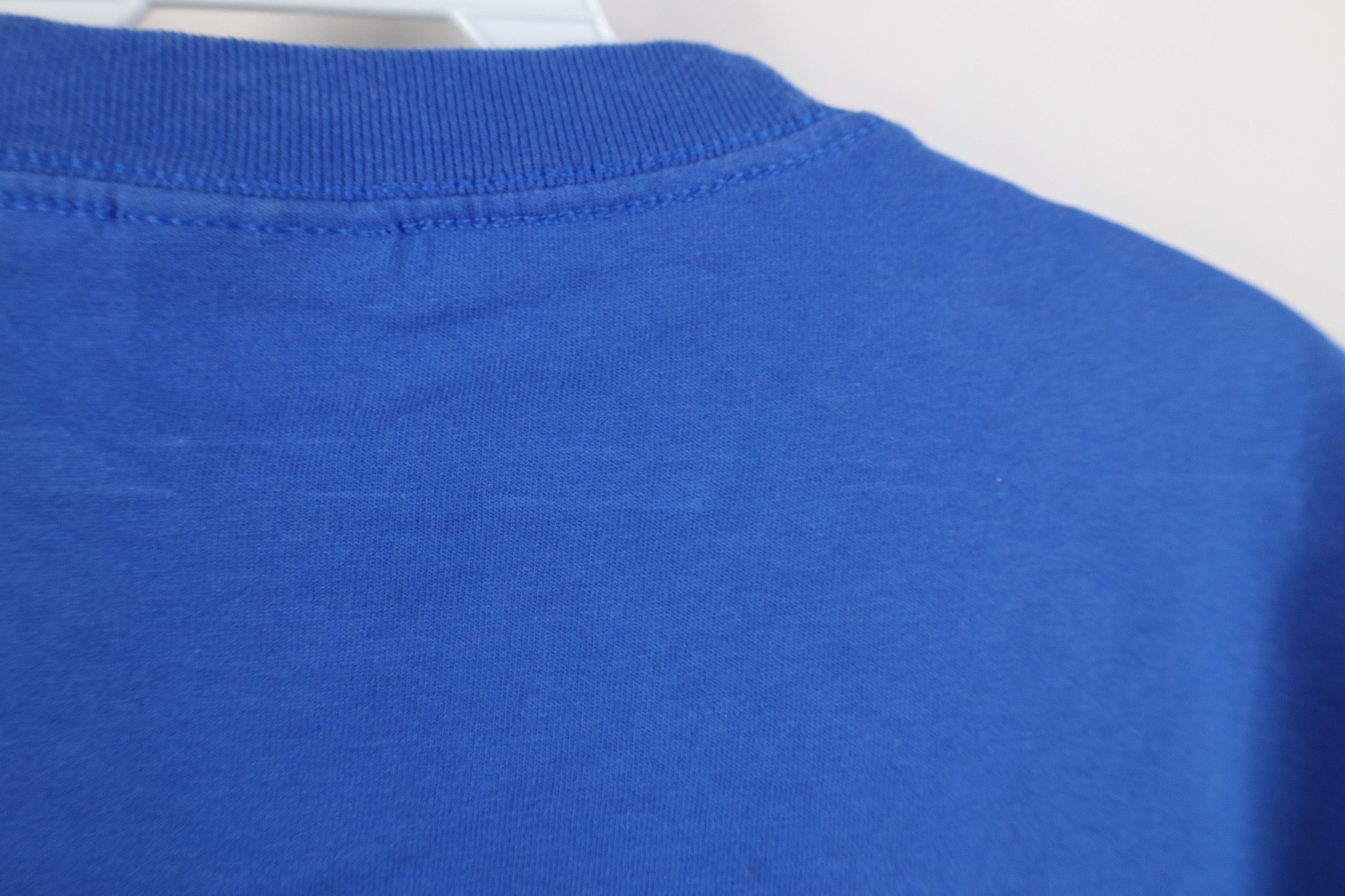 Vintage Vintage 90s Streetwear Blank T-Shirt Royal Blue Cotton USA Size US L / EU 52-54 / 3 - 9 Thumbnail