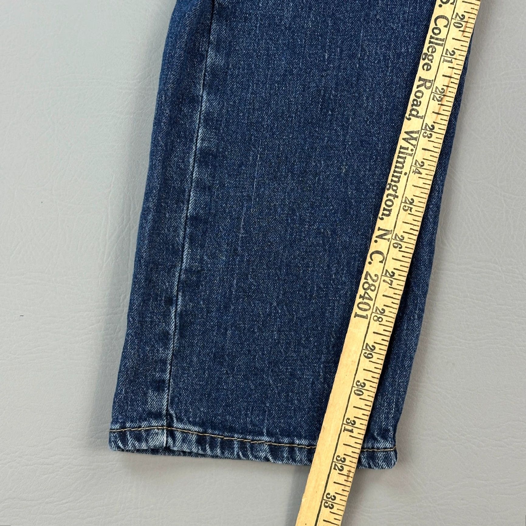 Levi's Levis 505 Jeans Mens 34x32 Dark Wash Regular Fit Straight Leg Casual Stretch Size US 34 / EU 50 - 3 Thumbnail