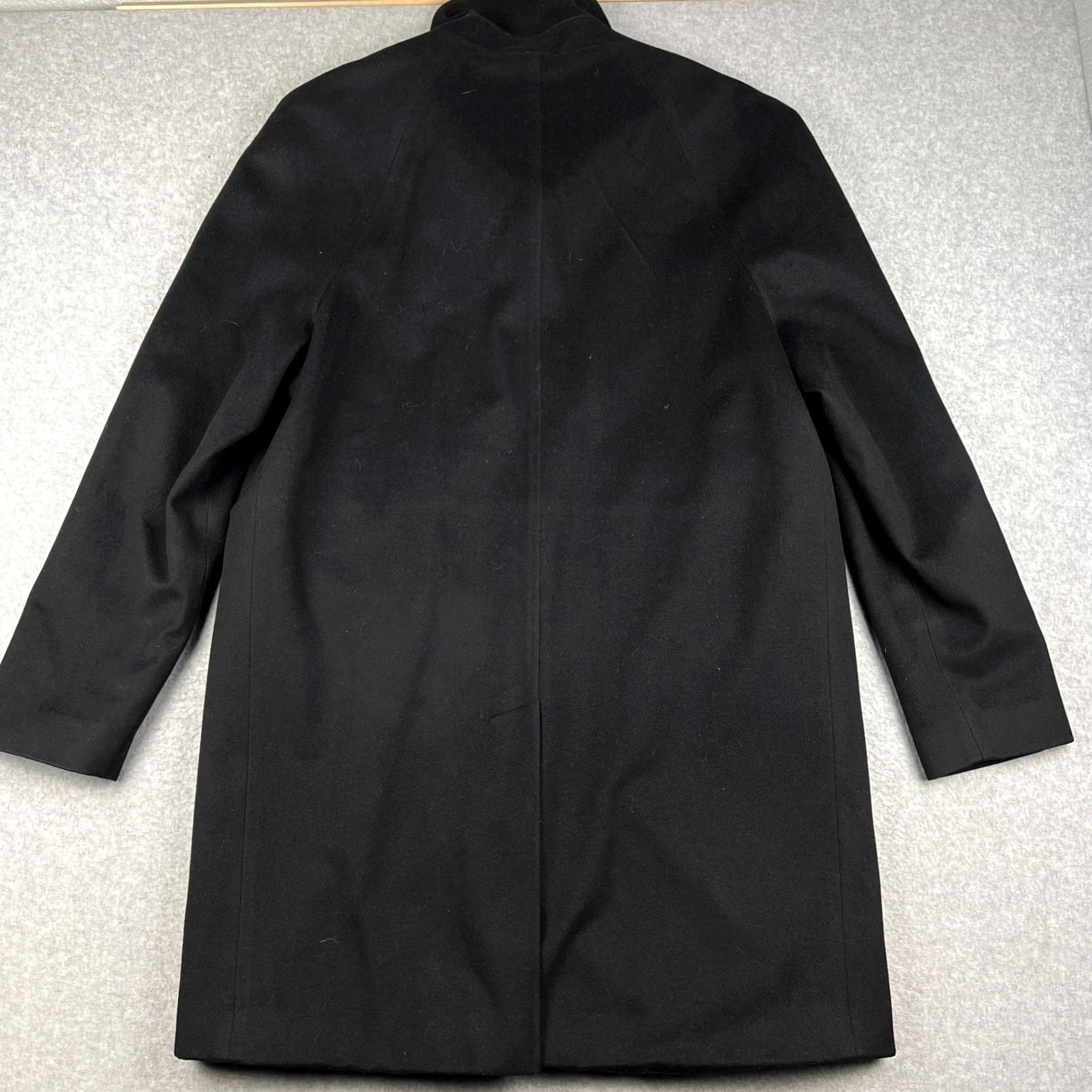 Nordstrom John Nordstrom Loro Piana Wool Storm System Overcoat 44XL Mens Black Long Size US S / EU 44-46 / 1 - 2 Thumbnail