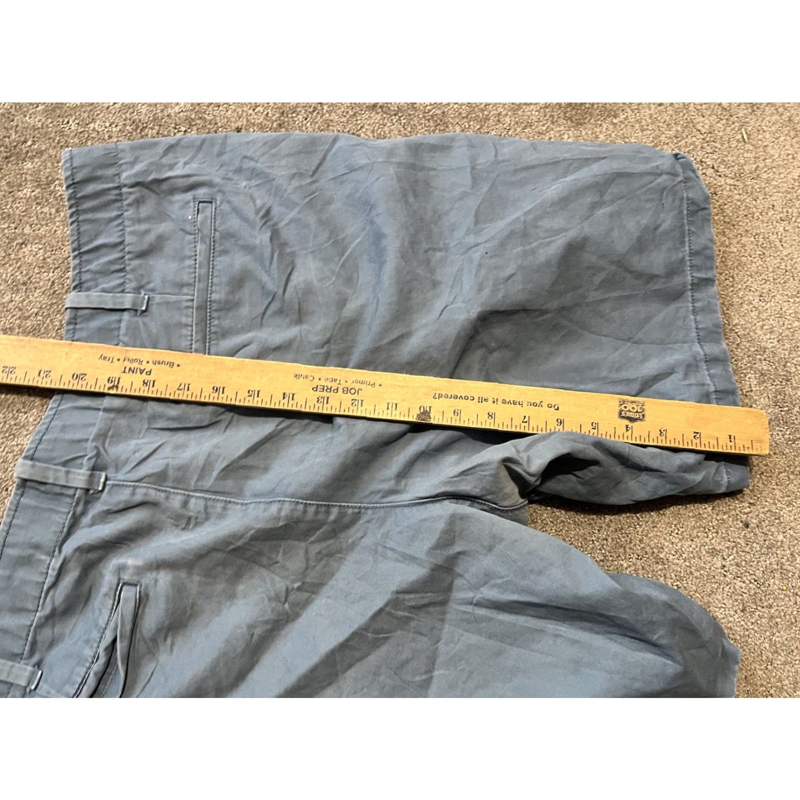 Gap VINTAGE Gap Lived In Fit Shorts Men’s Size 40 Zip Fly Blue Buttoned Cotton Chino Pocket Drawstring Workwear Size US 40 / EU 56 - 4 Thumbnail
