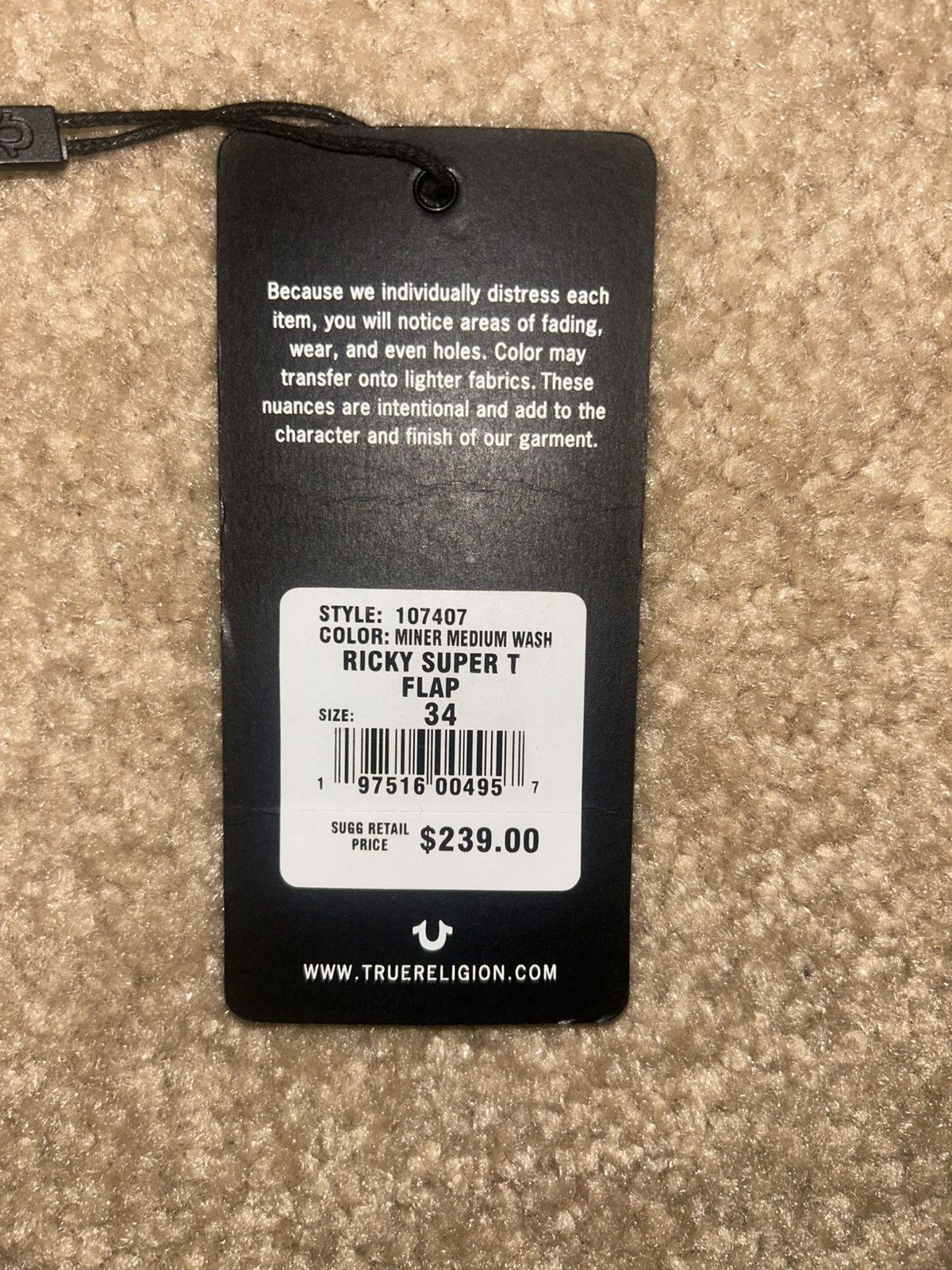 True Religion True Religion- Ricky Straight leg Size US 34 / EU 50 - 5 Thumbnail