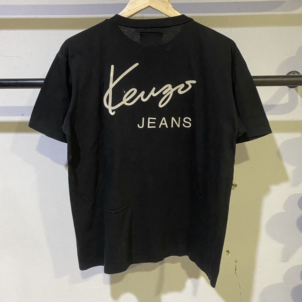 Japanese Brand × Kenzo Vintage Kenzo Jeans Simple tee shirt single stitch Size US M / EU 48-50 / 2 - 1 Thumbnail