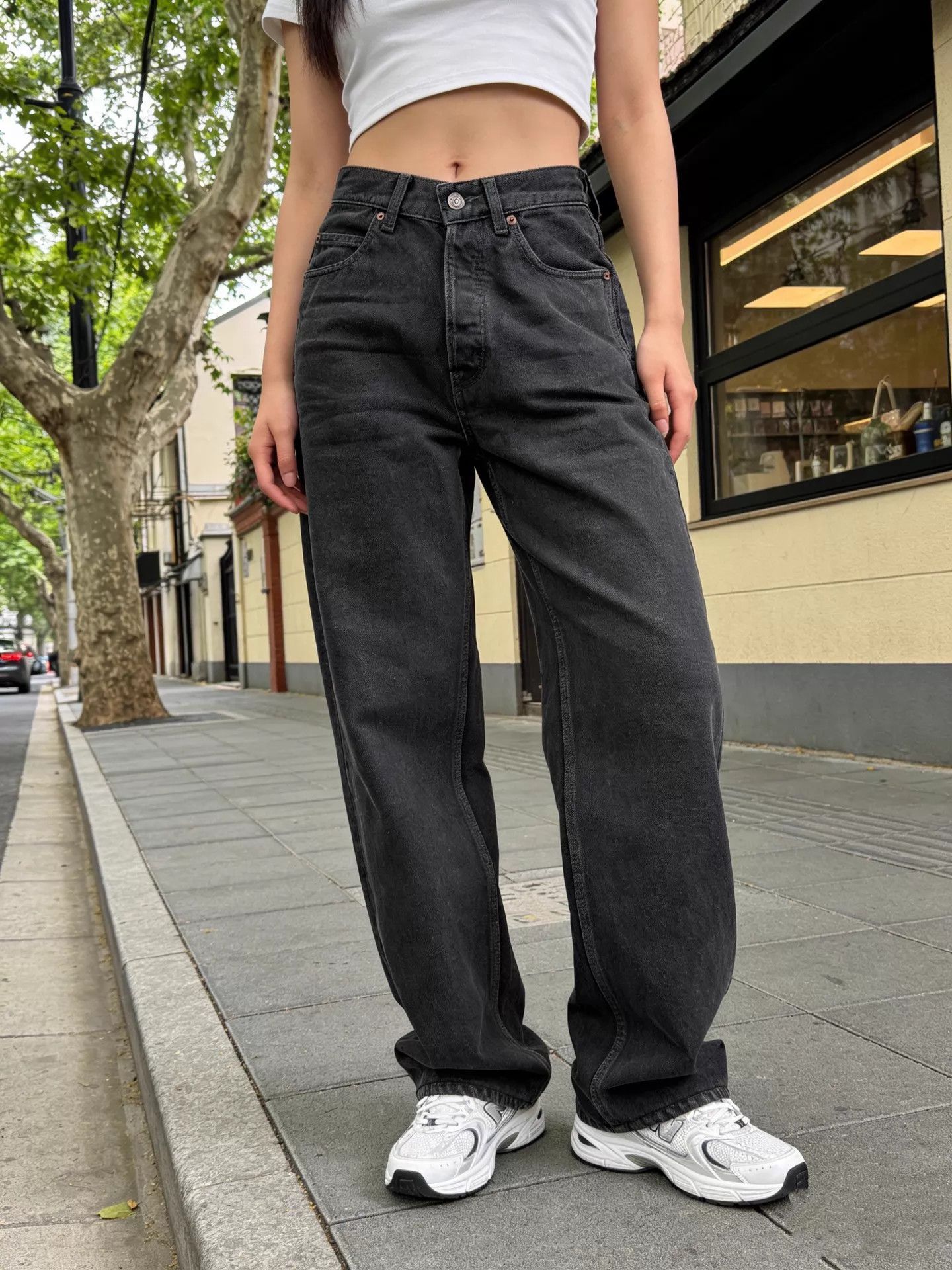 Saint Laurent Paris SL Black Straight Jeans 26 Size 26" / US 2 / IT 38 - 1 Thumbnail