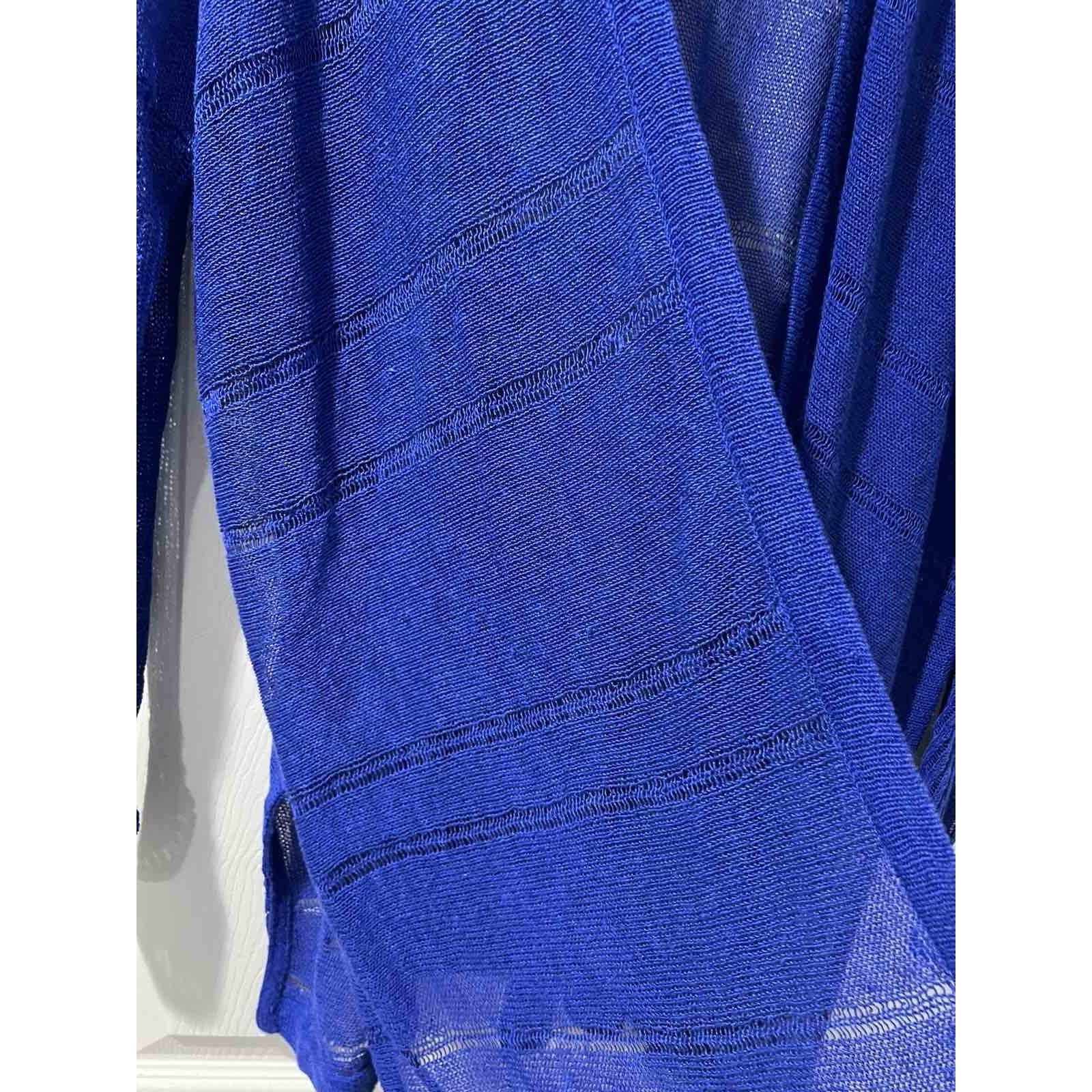 Anthropologie Anthropologie Sparrow Linen Longline Cardigan L A001377 Size L / US 10 / IT 46 - 2 Thumbnail