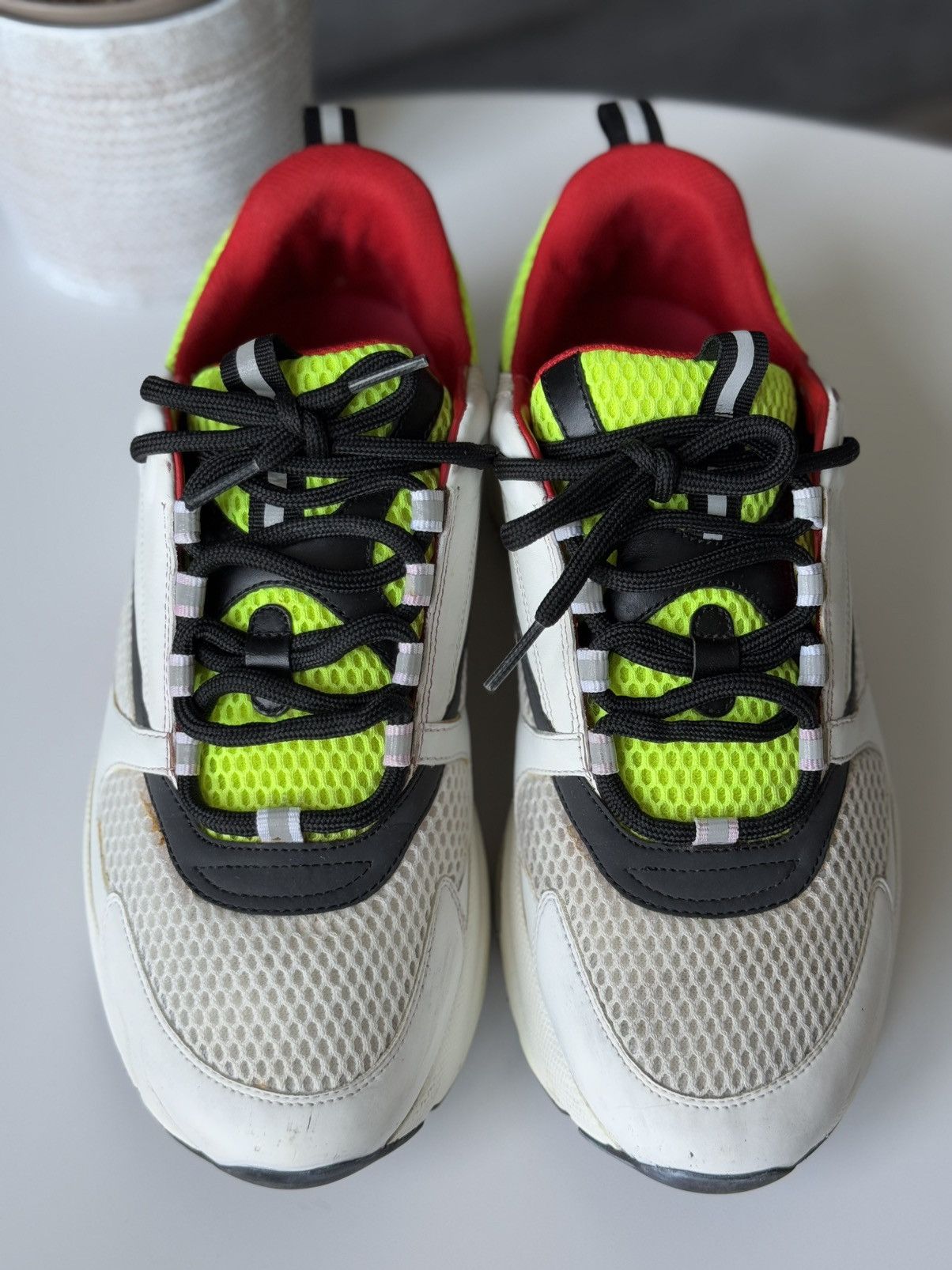 Dior DIOR B22 Sneaker Multicolor Neon Yellow Ref Size US 9 / EU 42 - 7 Thumbnail
