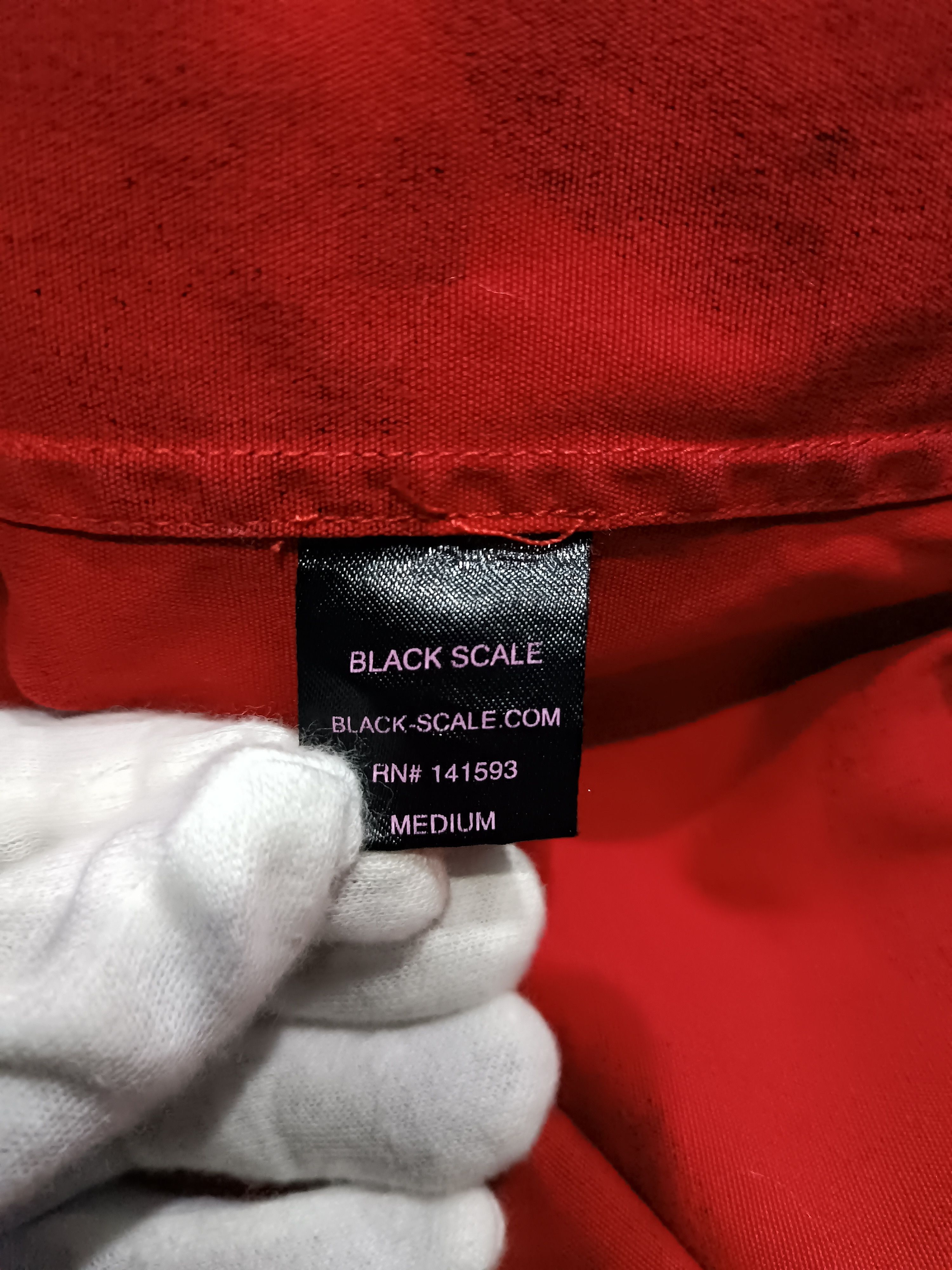 Black Scale Black Scale Red and Black Tiger Stripe Cotton Shirt Size US M / EU 48-50 / 2 - 10 Thumbnail