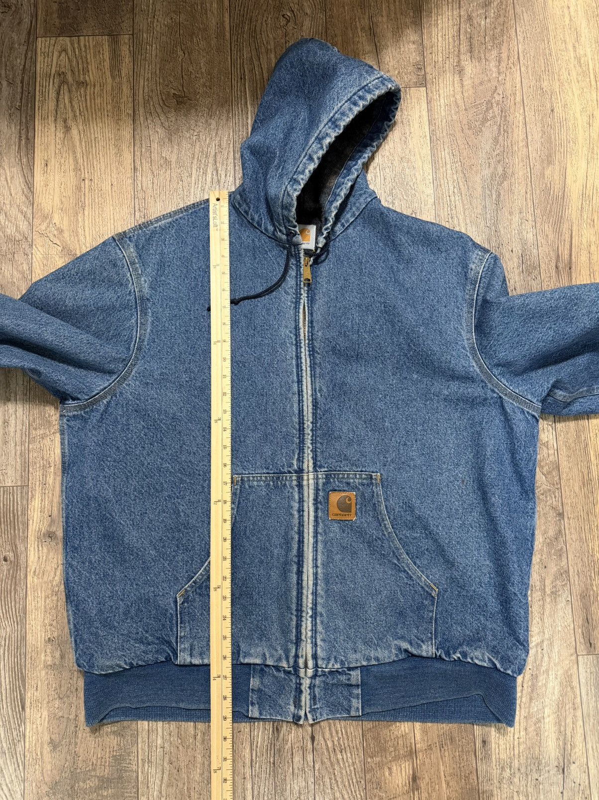 Carhartt Vintage Carhartt Denim Hooded Jacket Mens XL ASAP Rocky Size US XL / EU 56 / 4 - 14 Thumbnail