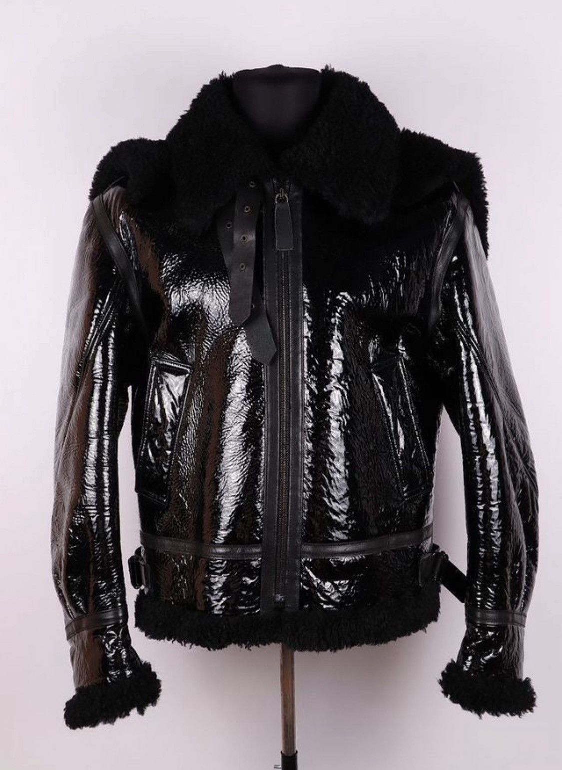 Yves Saint Laurent Yves Saint Laurent Aviator Shearling Leather Jacket Size US L / EU 52-54 / 3 - 1 Thumbnail