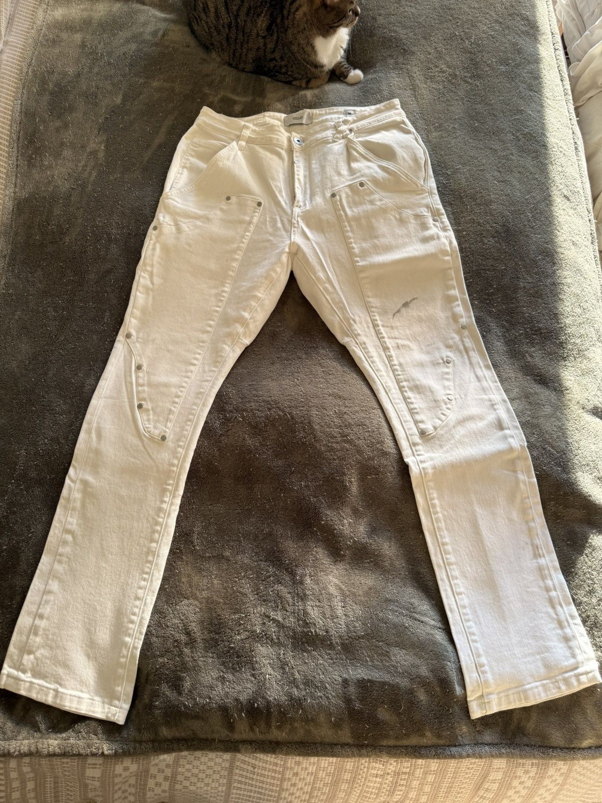 Kollar Clothing Kollar Denim 808 Relaxed Flares - Bone Size US 34 / EU 50 - 1 Thumbnail